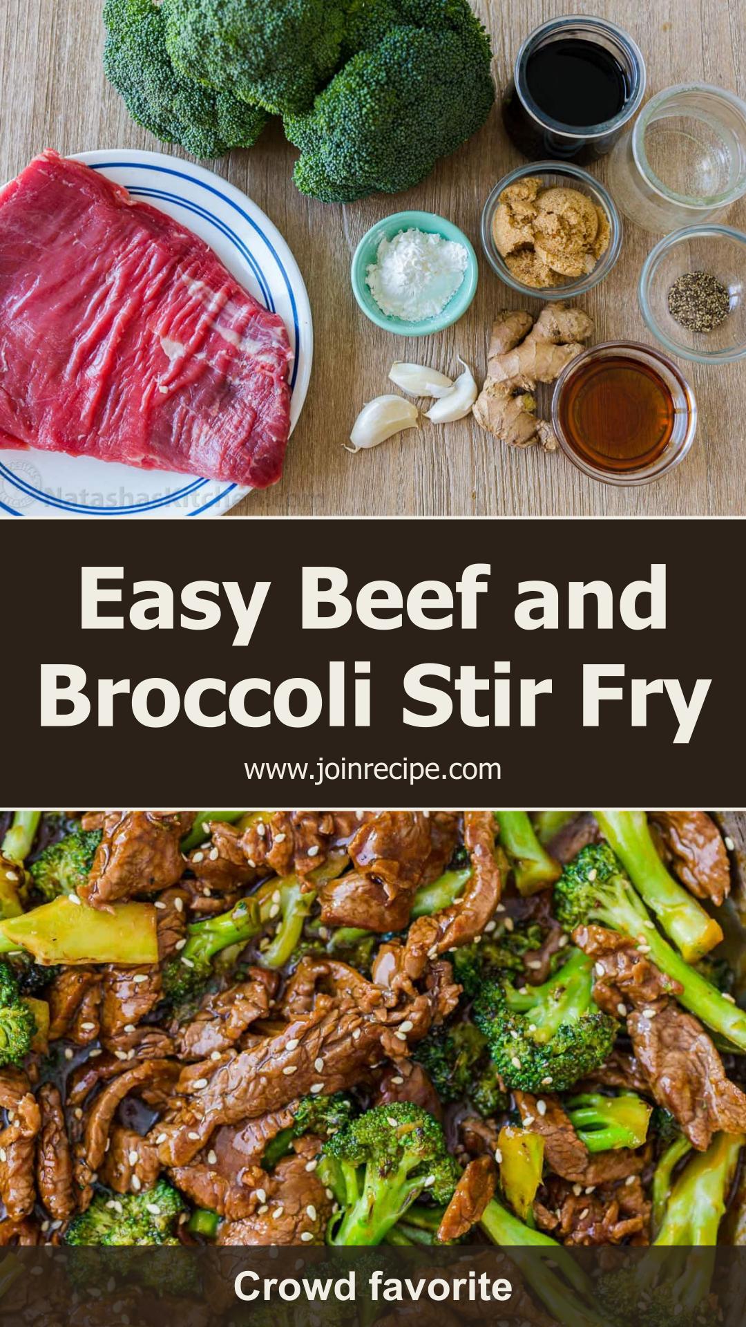 Beef and Broccoli Stir Fry with Tender Flank Steak and Fresh Broccoli — pin 2