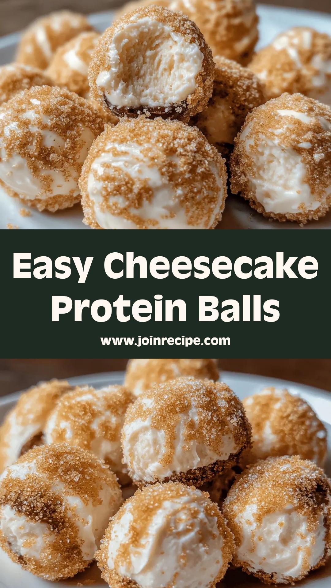 Cheesecake Protein Balls: A No-Bake Snack for Energy and Indulgence — pin 2