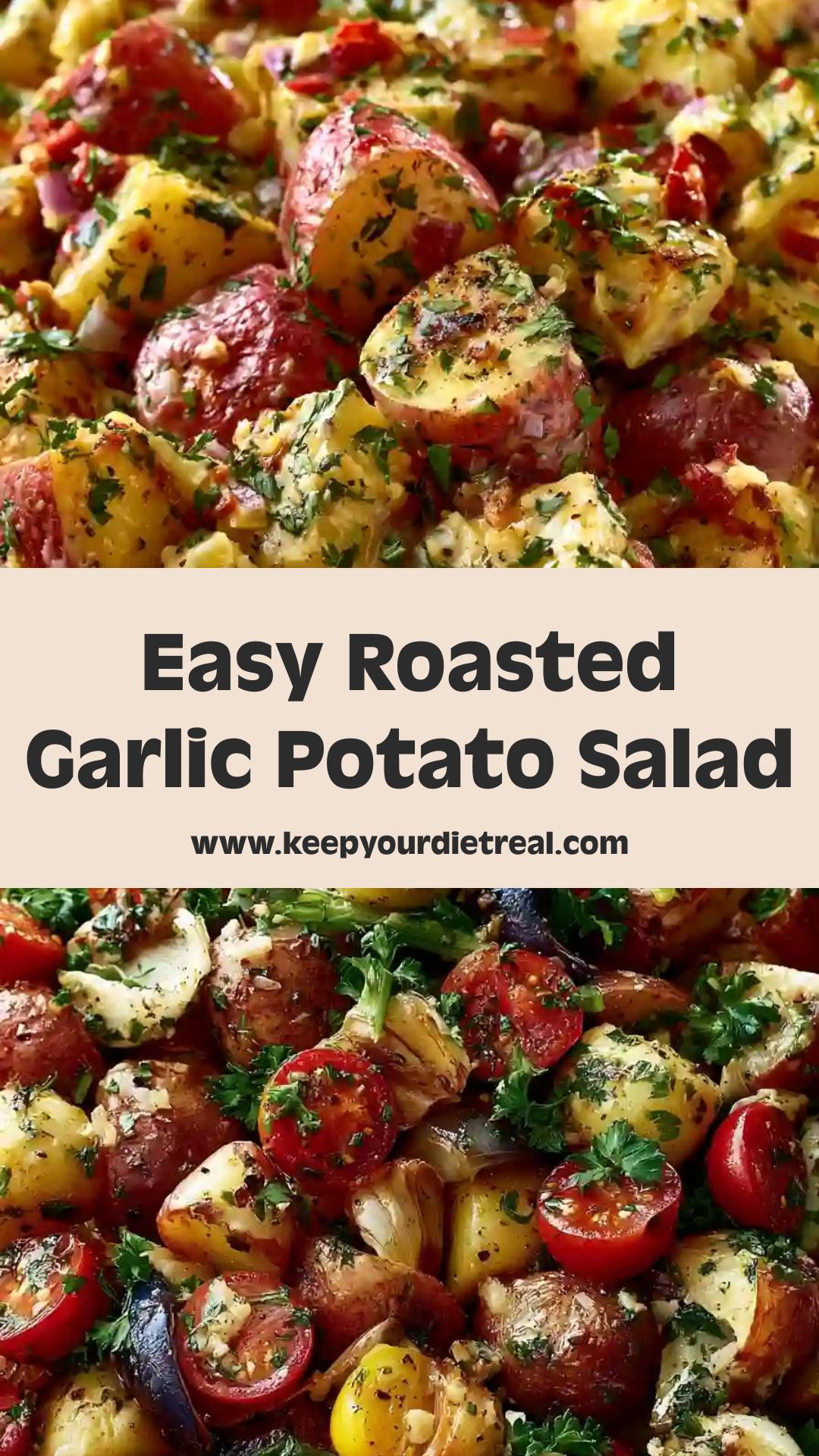 Roasted Garlic Red-Skin Potato Salad: Perfect Make-Ahead Picnic Side — pin 1