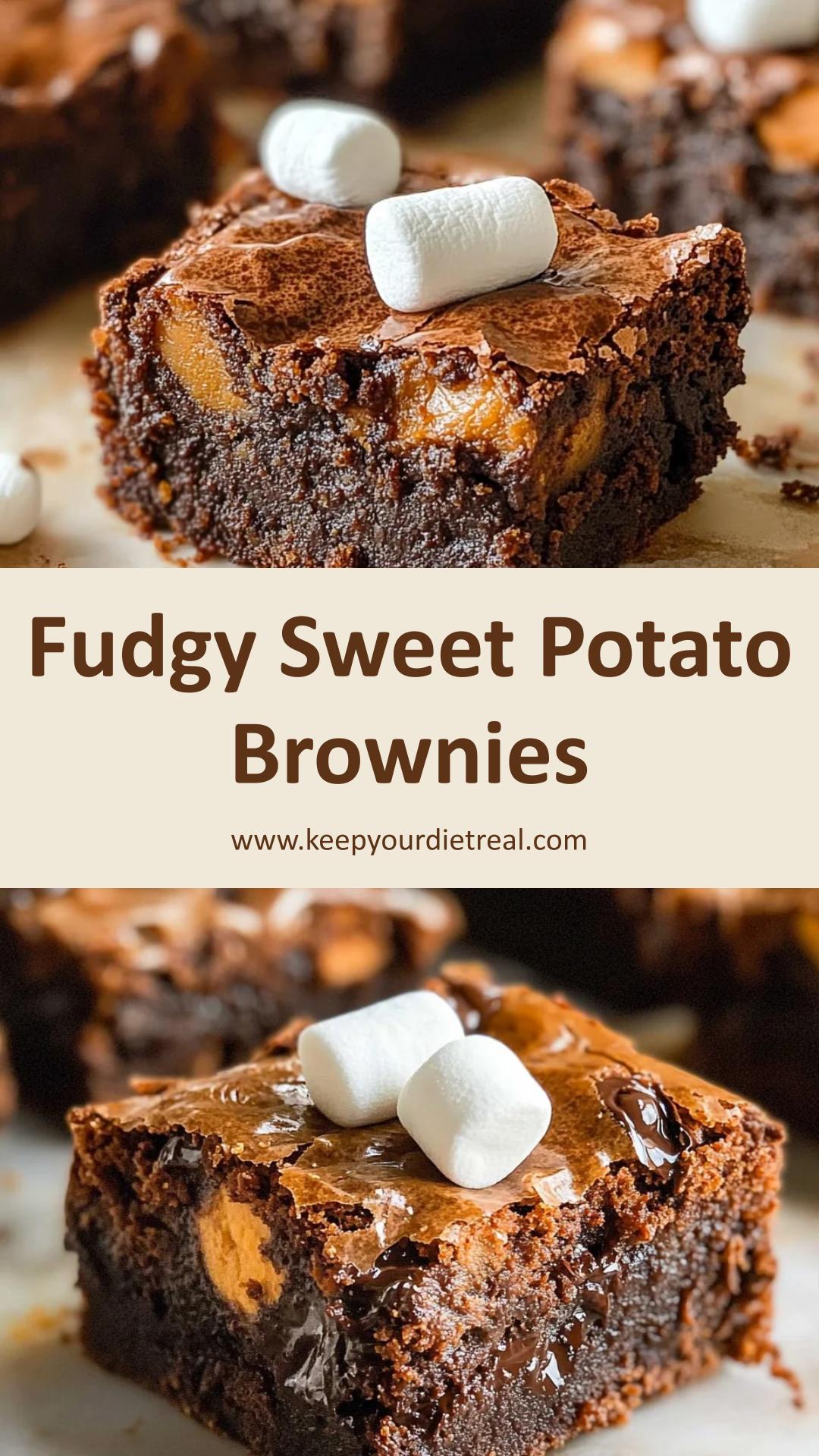Flourless Sweet Potato Brownies: Fudgy Treats with Crispy Edges — pin 3
