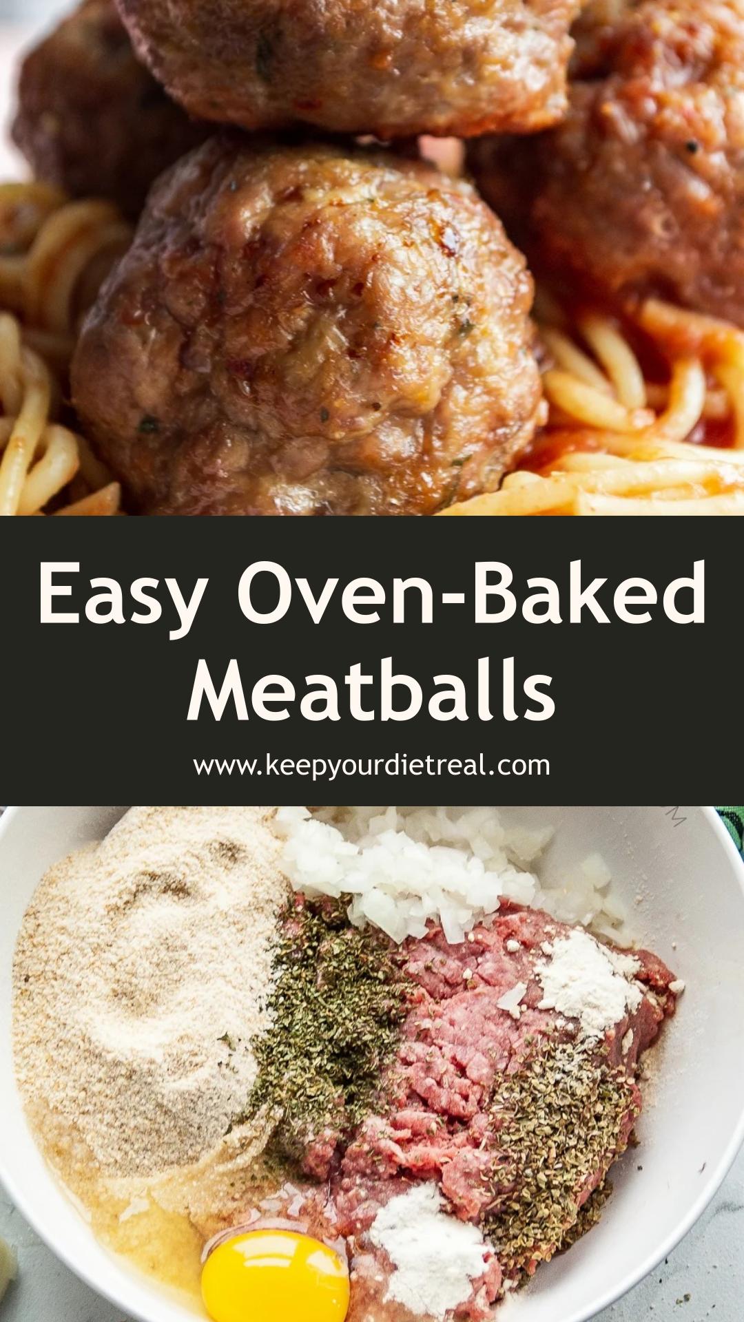 Oven-Baked Meatballs With Savory Herbs and Tender Centers — pin 3