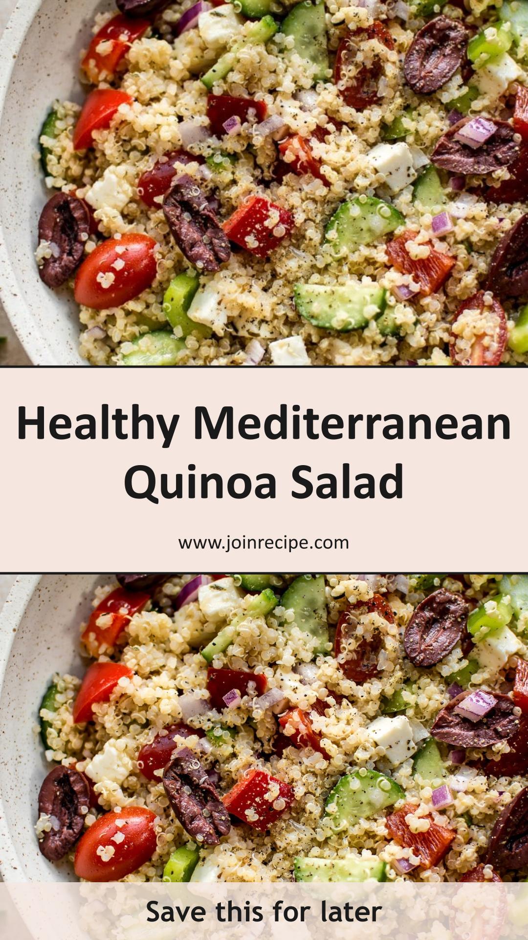 Mediterranean Quinoa Salad With Briny Olives and Crumbly Feta — pin 2