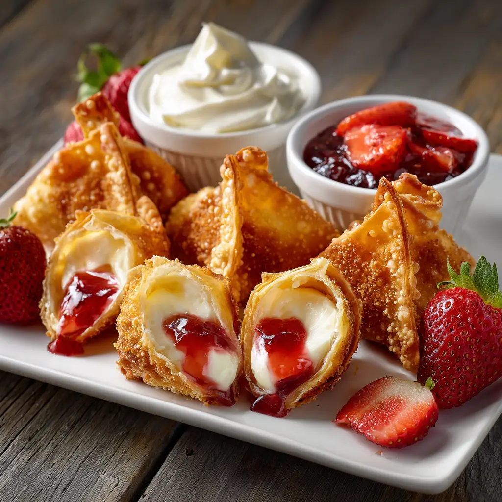 Strawberry Cheesecake Wontons: Fried, Baked, or Air Fried