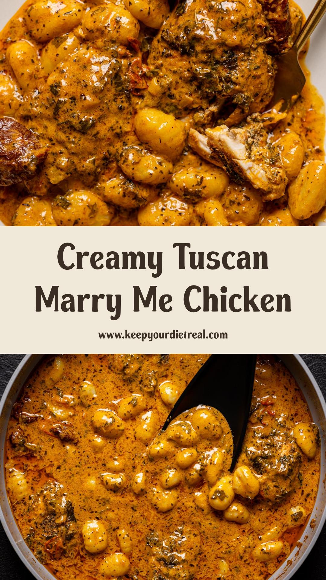 Creamy Tuscan Marry Me Chicken With Sundried Tomatoes and Kale — pin 1