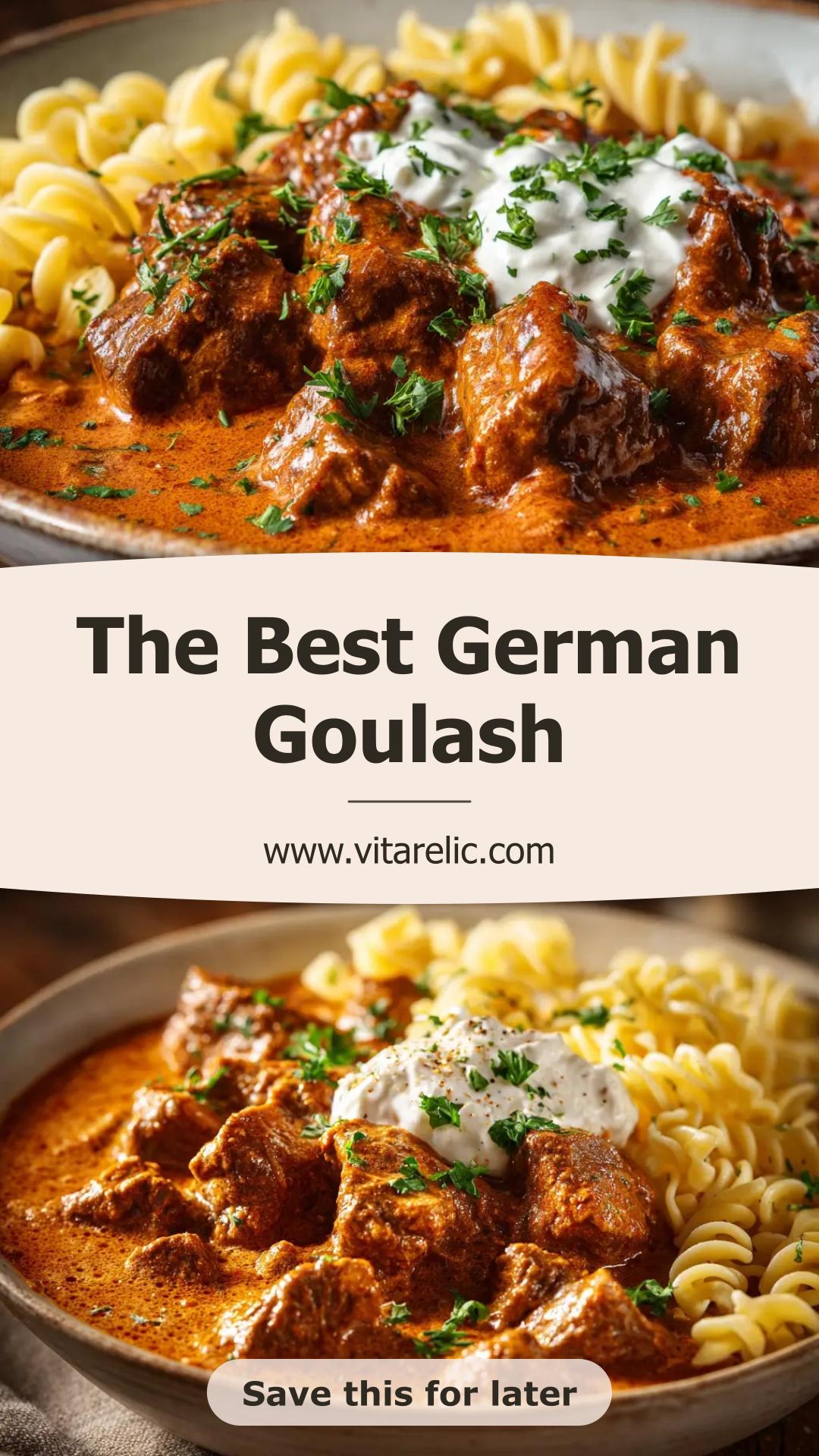 German Goulash with Beef Chuck and Sweet Paprika — pin 2