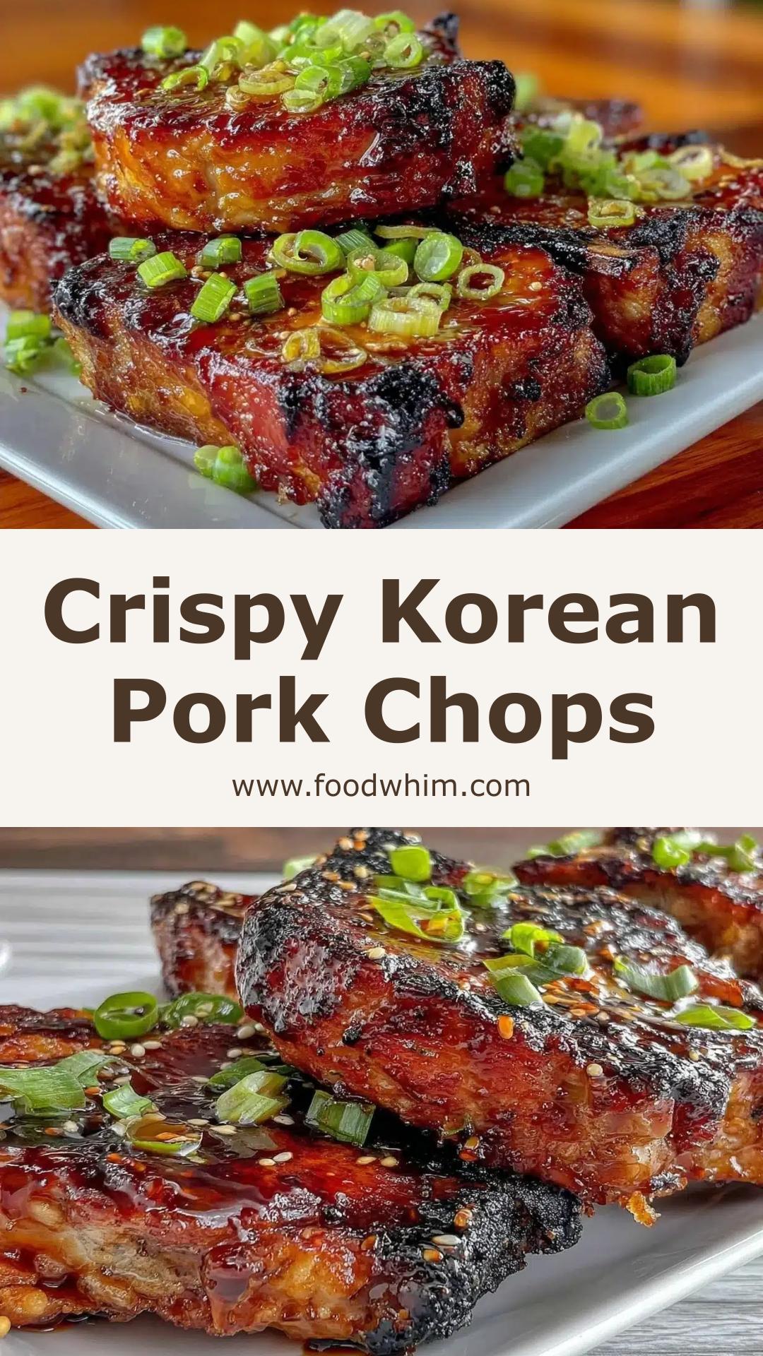 Crispy Glazed Korean Pork Chops: Quick Weeknight Delight with Gochujang — pin 2