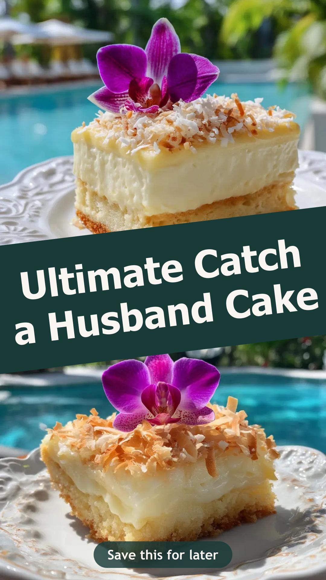 Catch a Husband Cake with Pineapple, Coconut, and Cream Cheese Frosting — pin 2