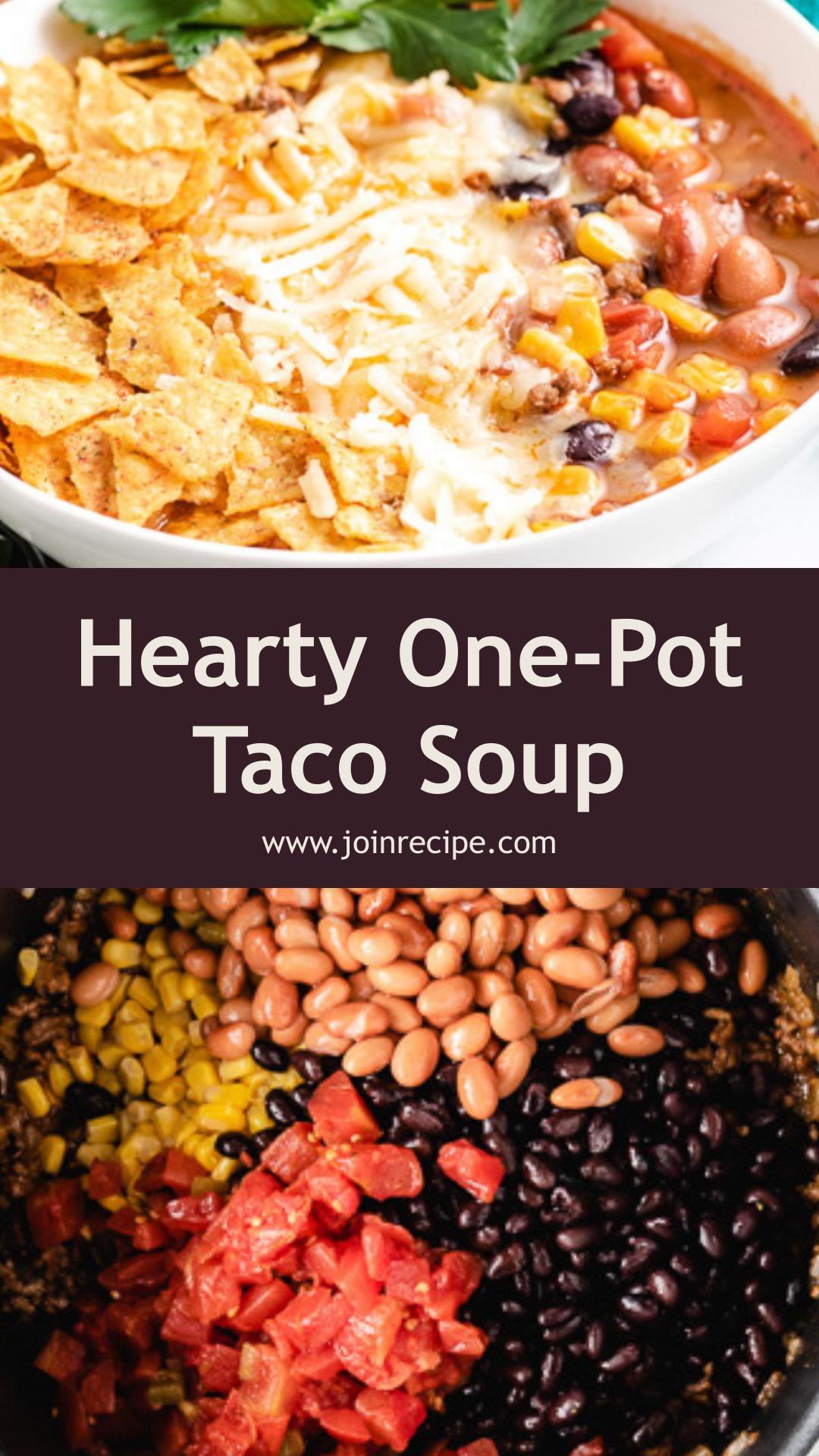 Hearty Stovetop Taco Soup: Thick and Flavorful One-Pot Meal — pin 3