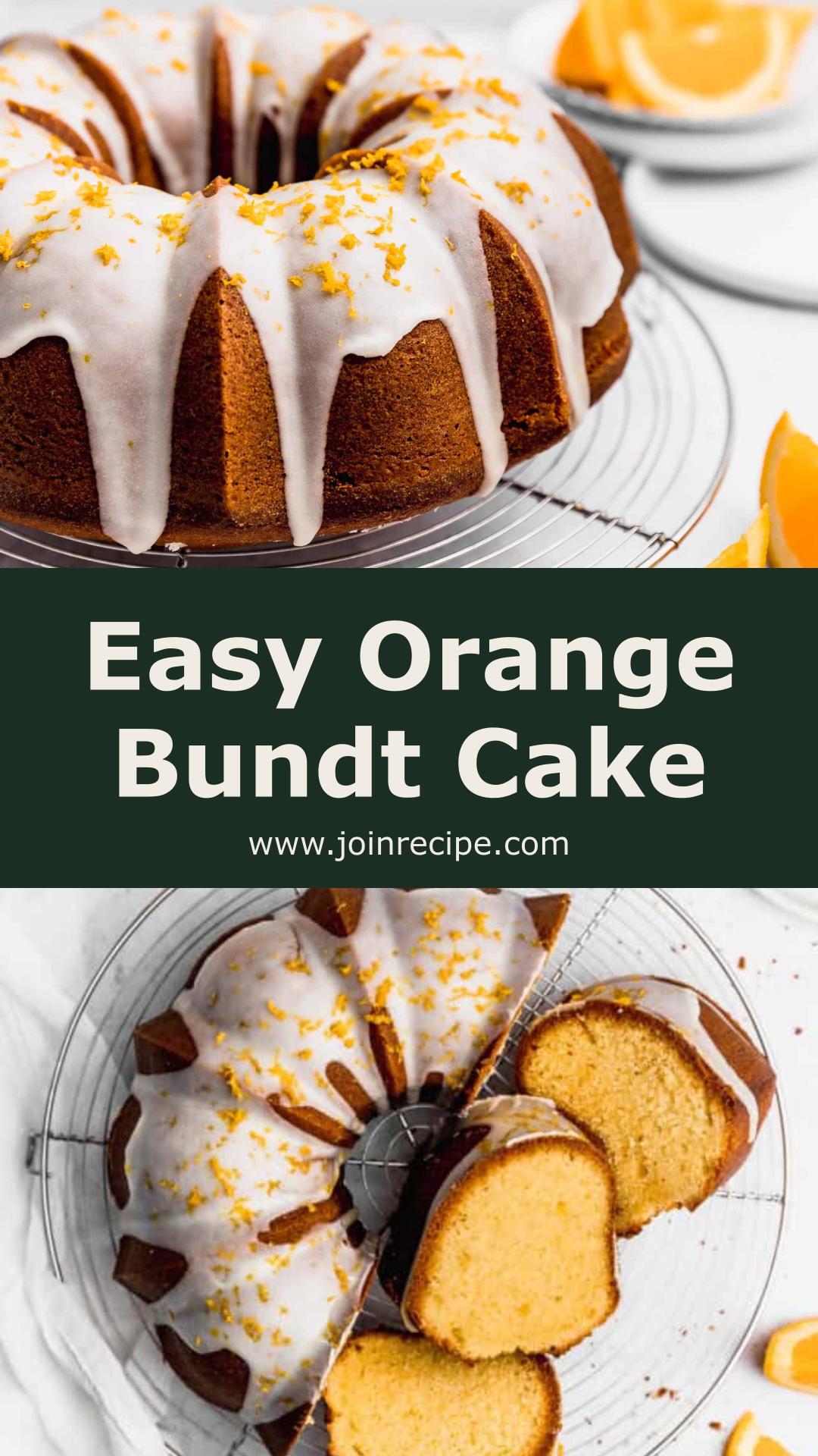 Easy Orange Bundt Cake — pin 2