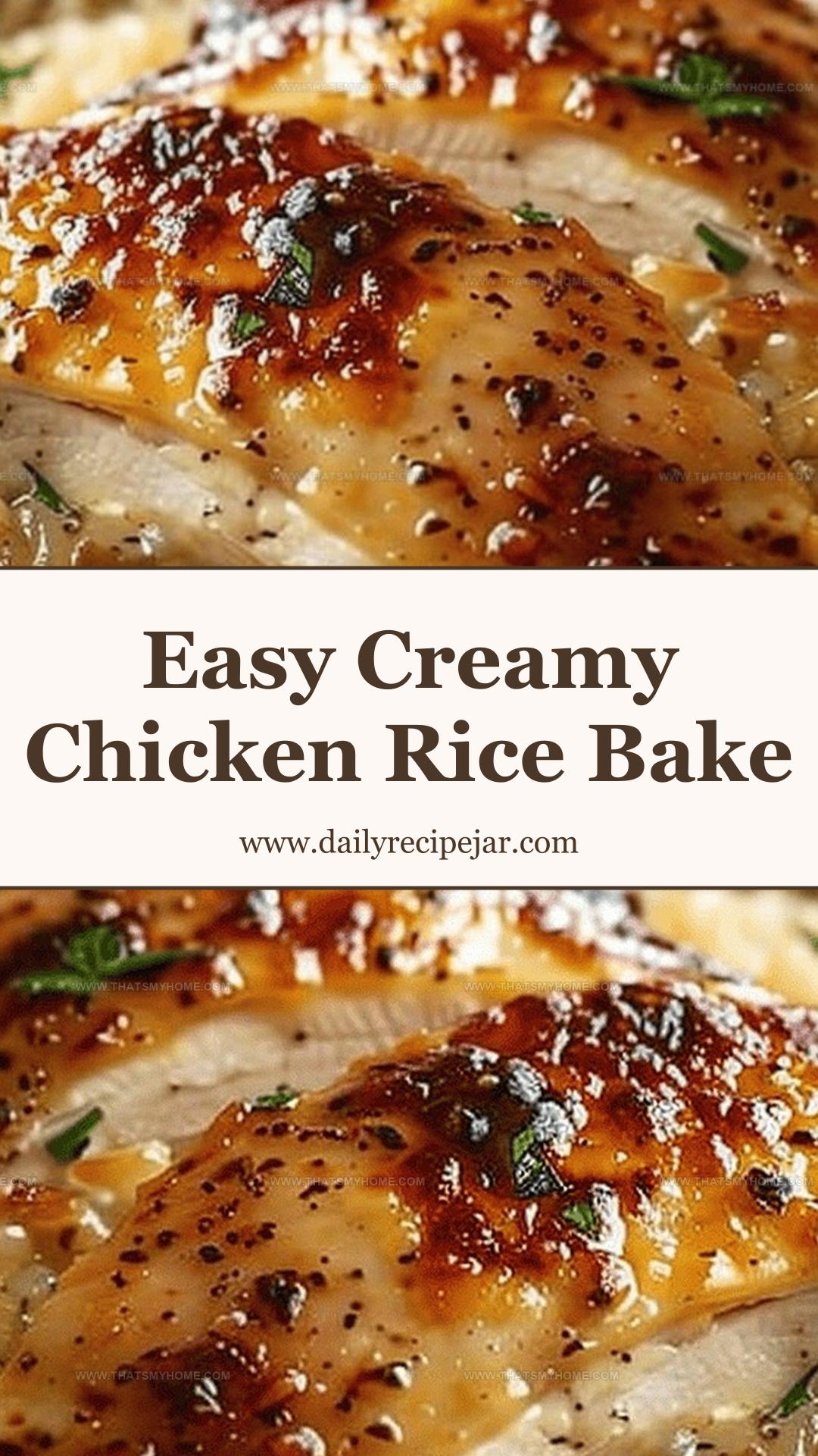Creamy Chicken and Rice Bake with Savory Onion Soup Mix — pin 2