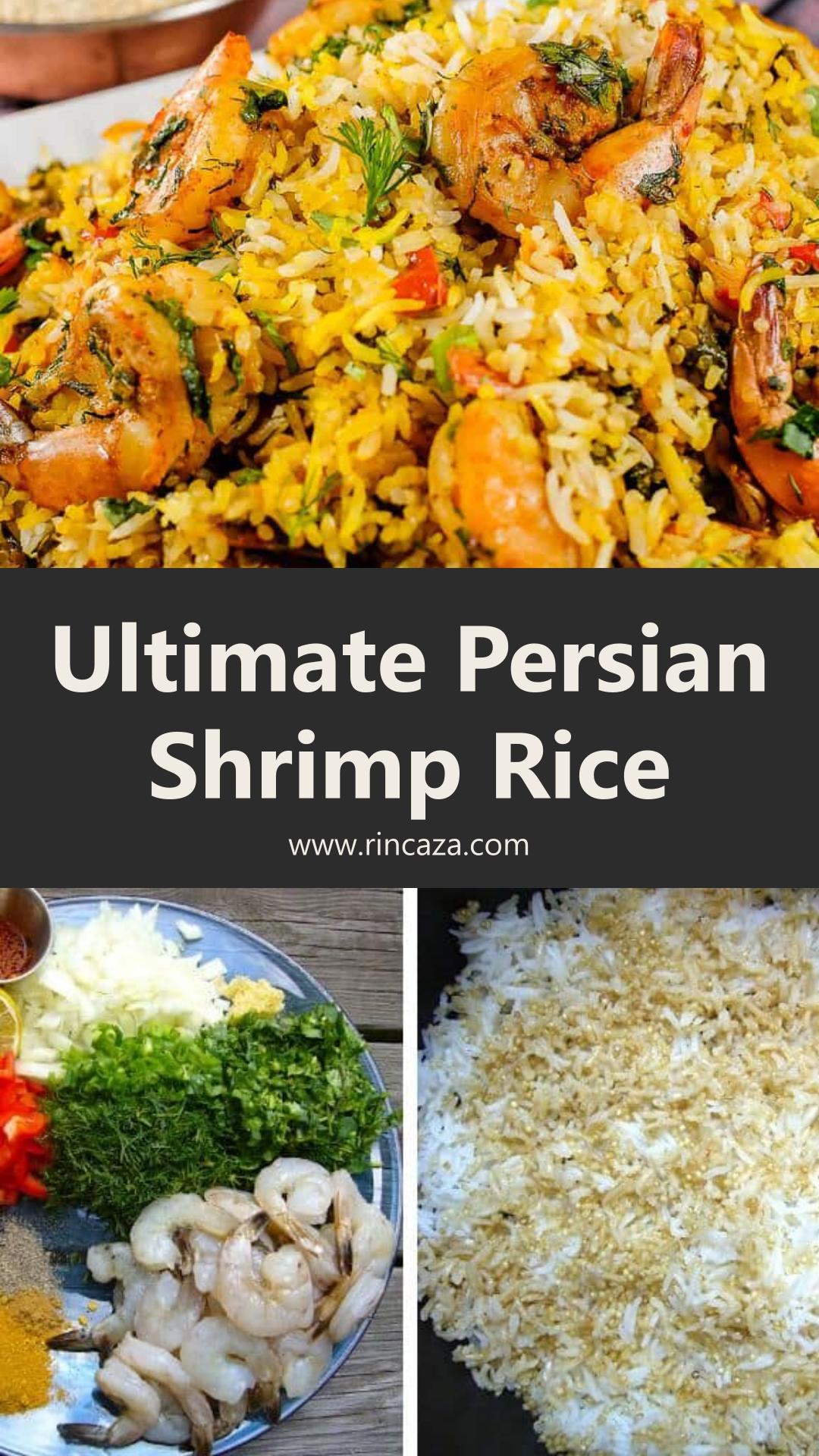 Persian Shrimp Rice with Herbs, Saffron, and Quinoa — pin 2