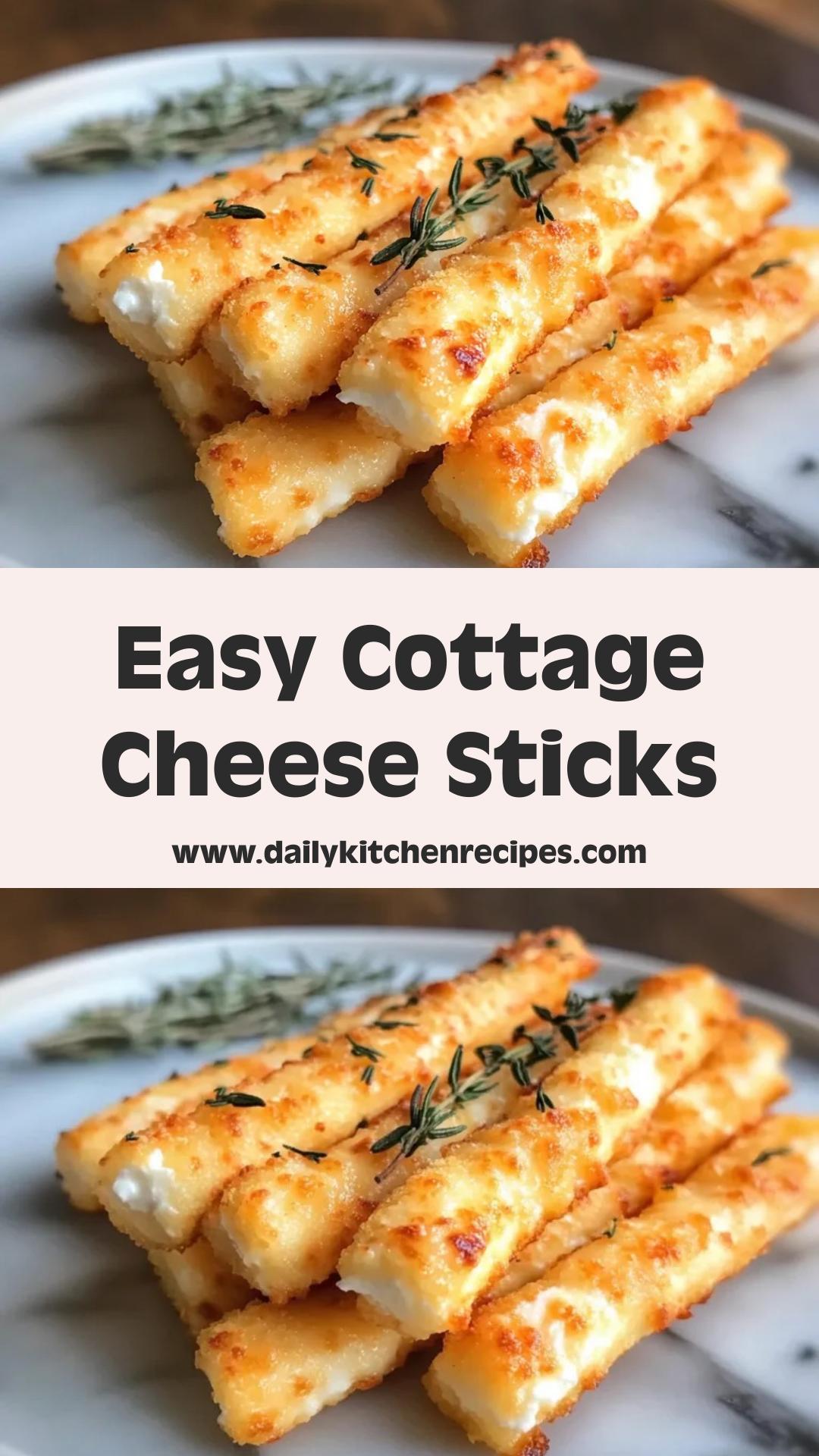 Cottage Cheese Cheese Sticks 6 Steps Easy Delicious — pin 1