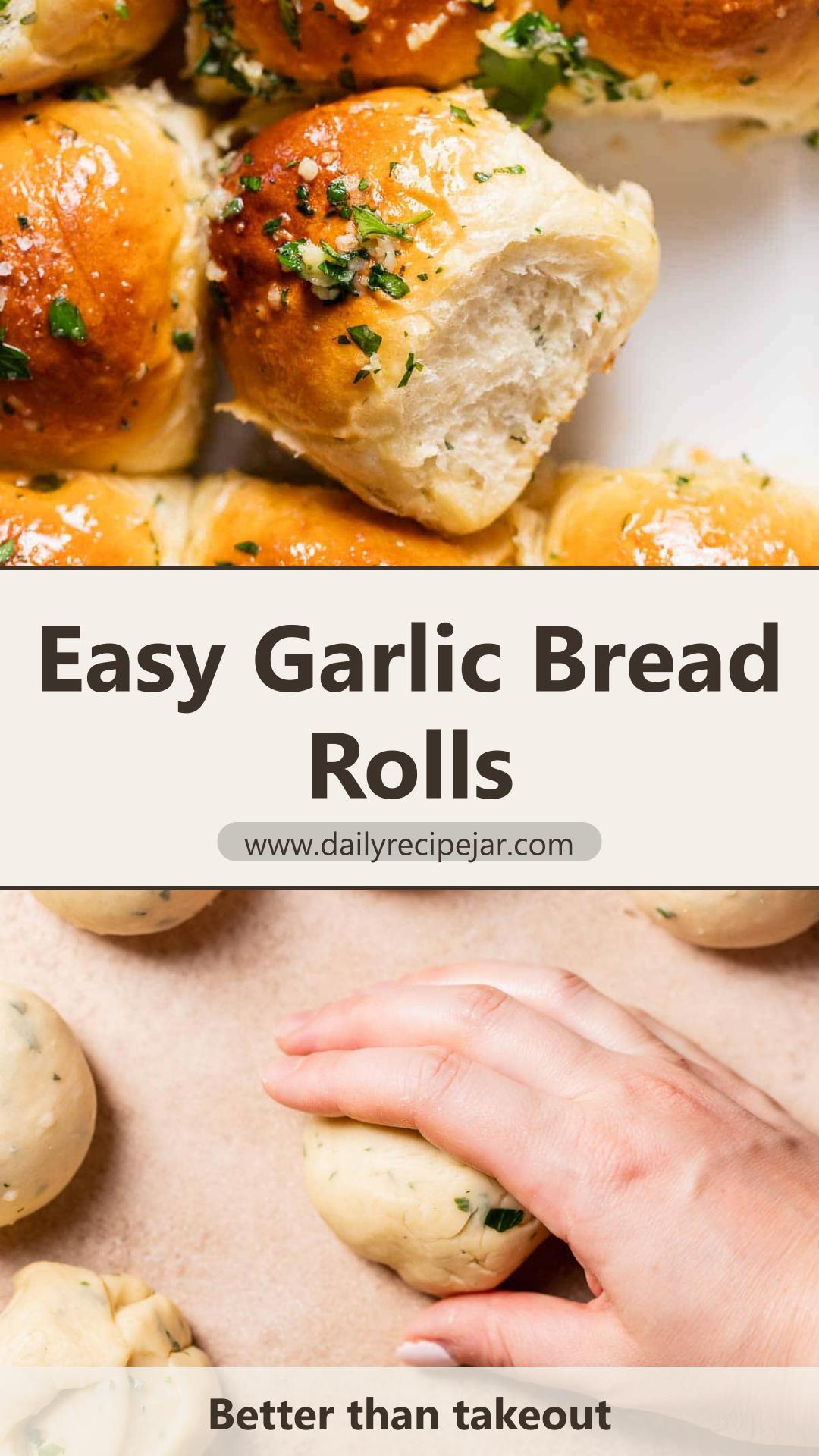 Garlic Bread Rolls with Fresh Garlic-Herb Butter — pin 2