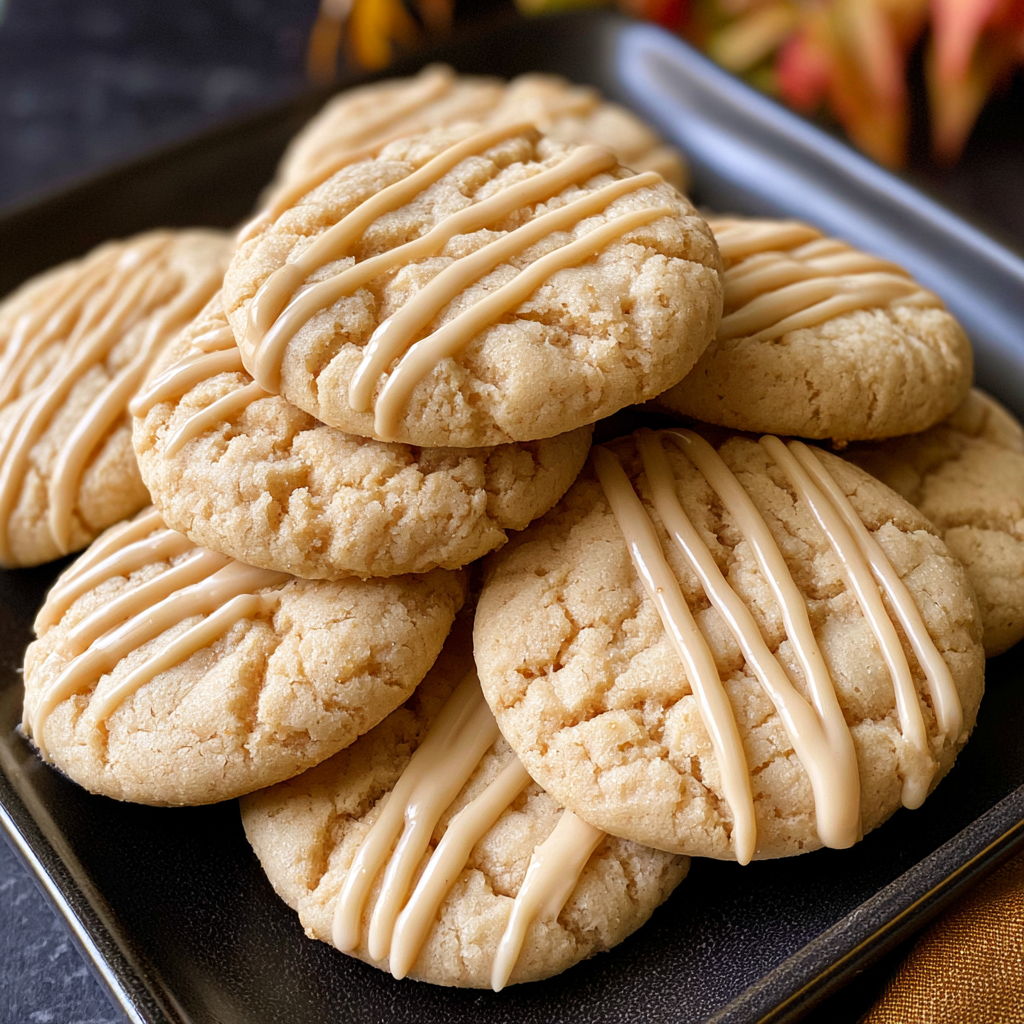 Soft Maple Sugar Cookies with Chewy Brown Sugar Centers