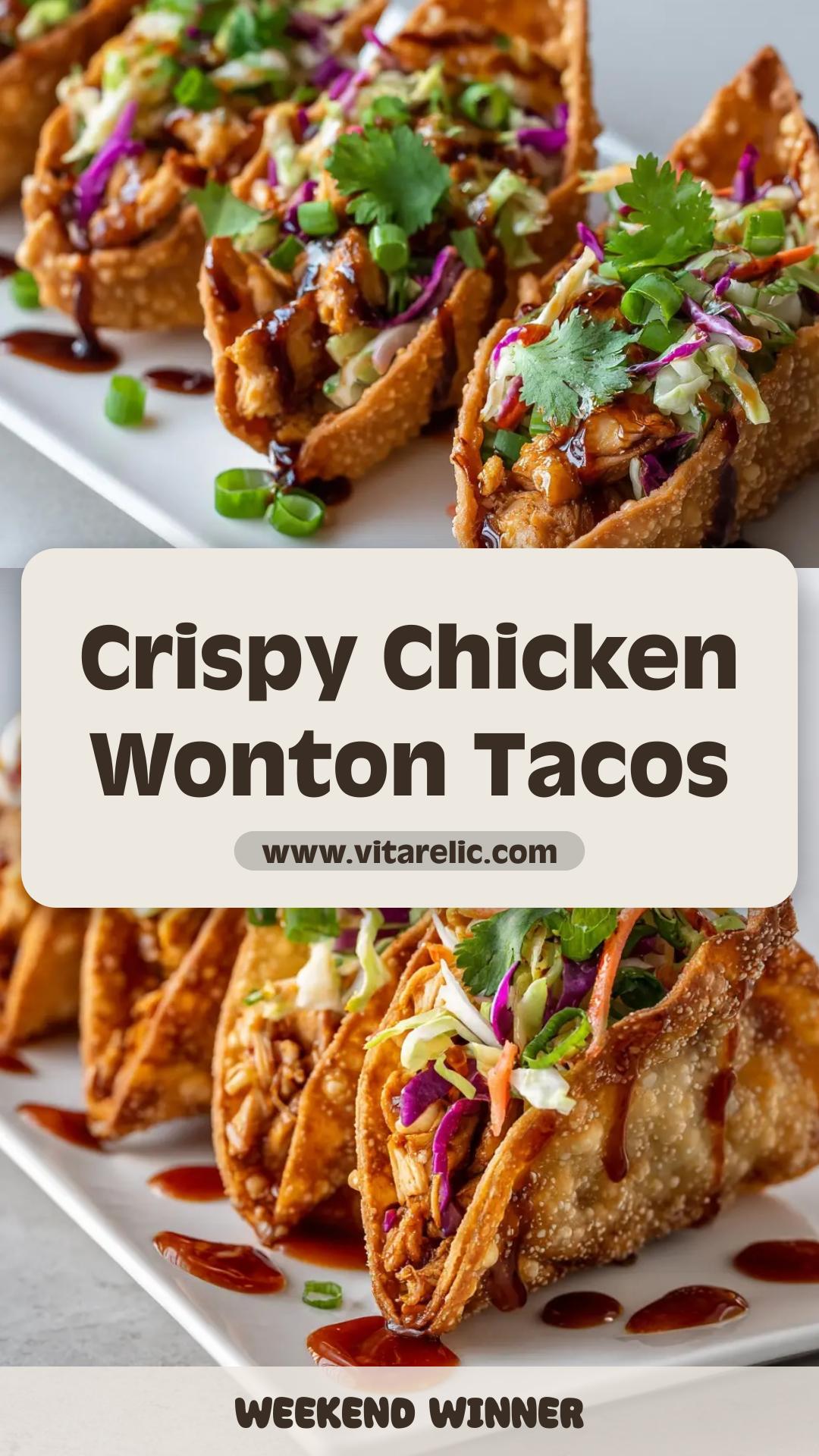 Applebee's Chicken Wonton Tacos with Sweet Chili Sauce — pin 2