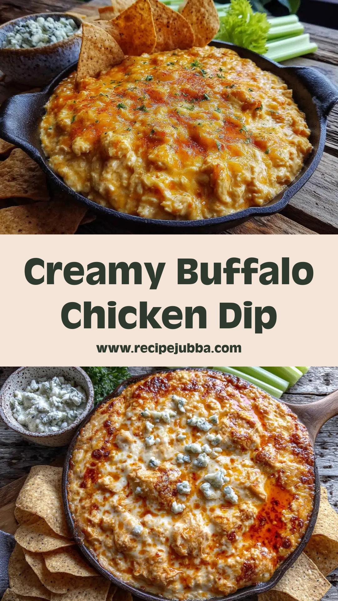 Buffalo Chicken Dip: Creamy, Spicy Perfection for Game Day — pin 1