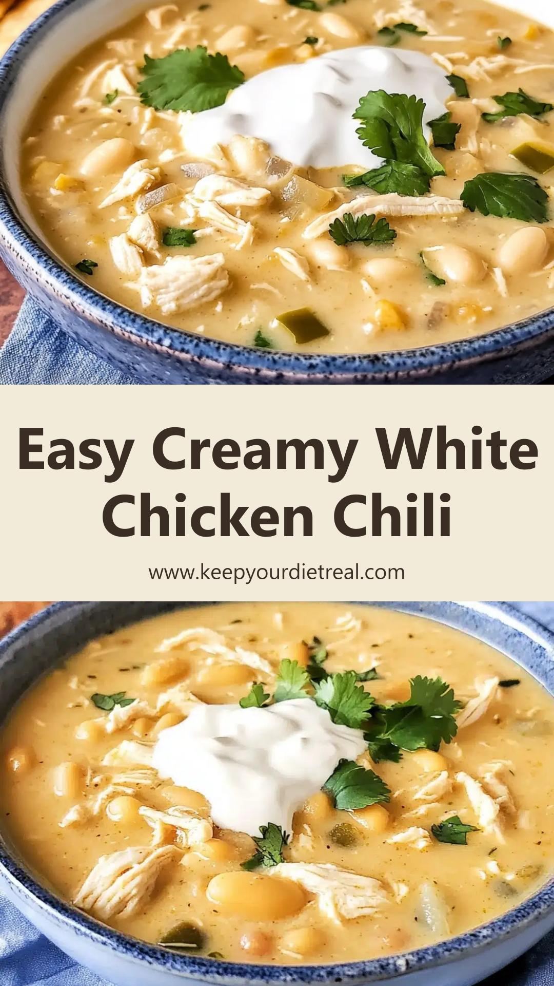 Crockpot Creamy White Chicken Chili: Hearty Comfort in a Bowl — pin 2