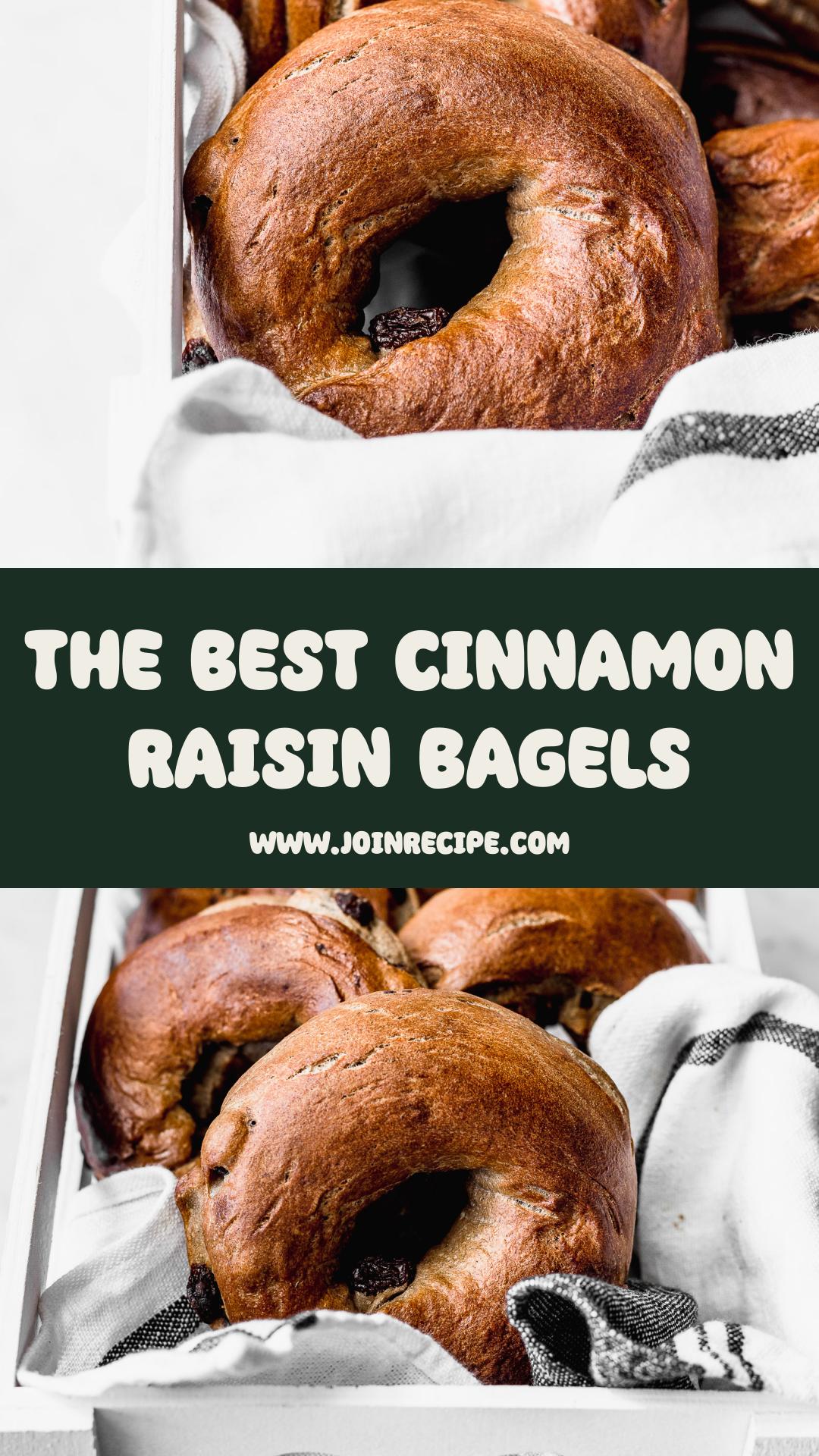 Cinnamon Raisin Bagels — pin 1