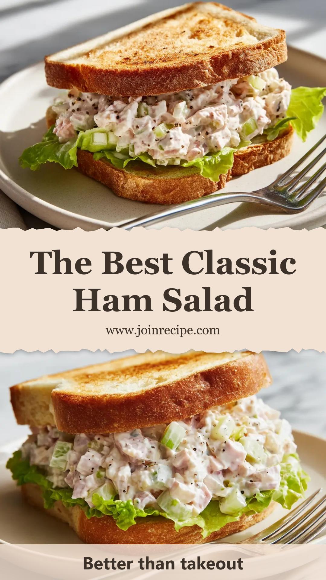 Classic Ham Salad with Pickle Relish and Eggs — pin 2
