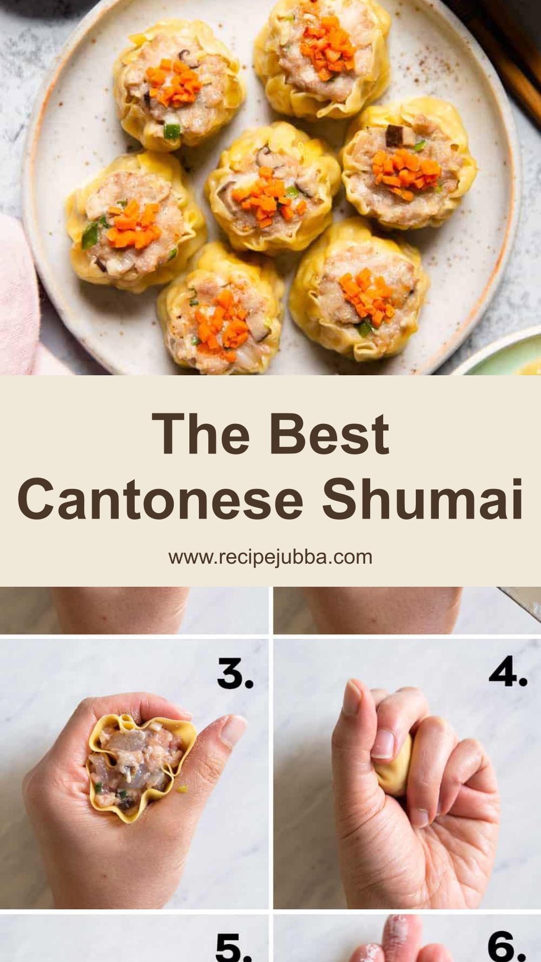 Cantonese Shumai With Pork, Shrimp, and Crisp Water Chestnuts — pin 3
