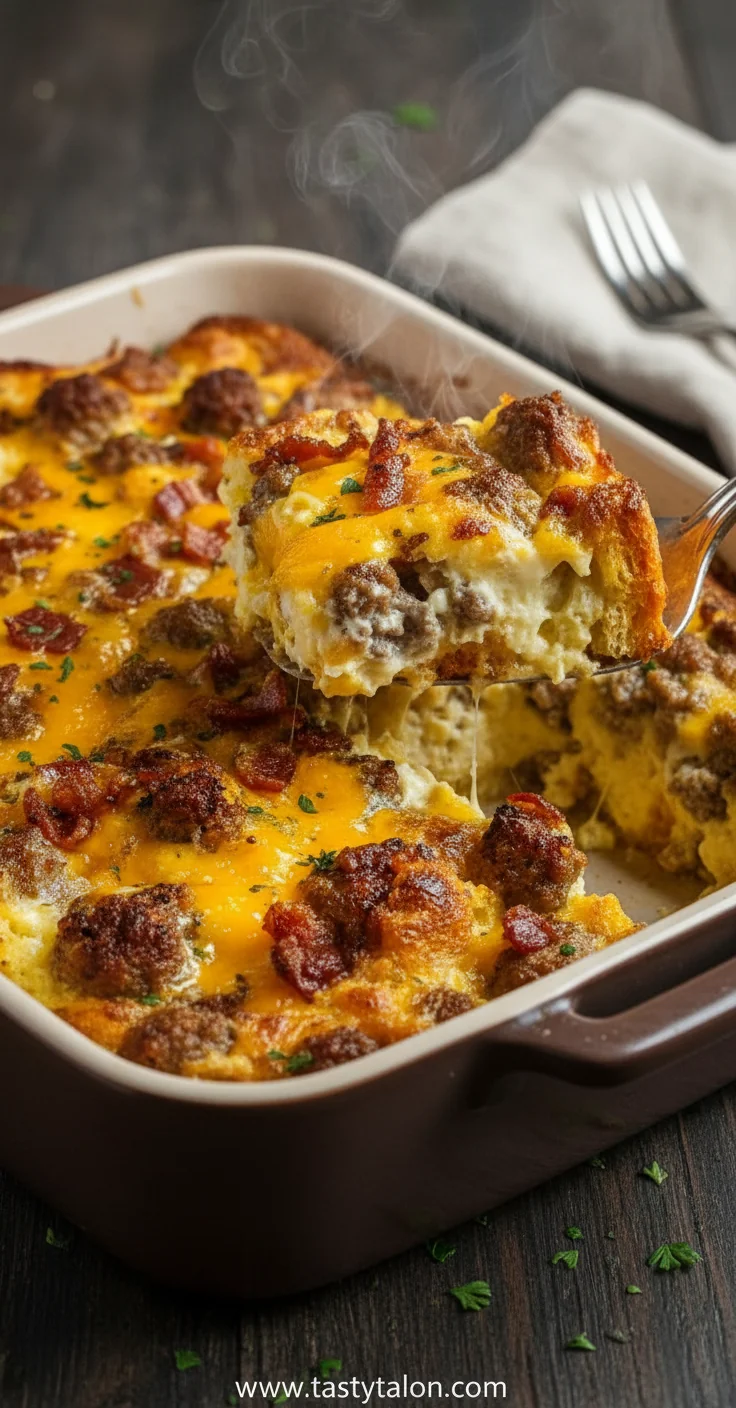 Cheesy Savory Breakfast Casserole: The Perfect Family Brunch Dish