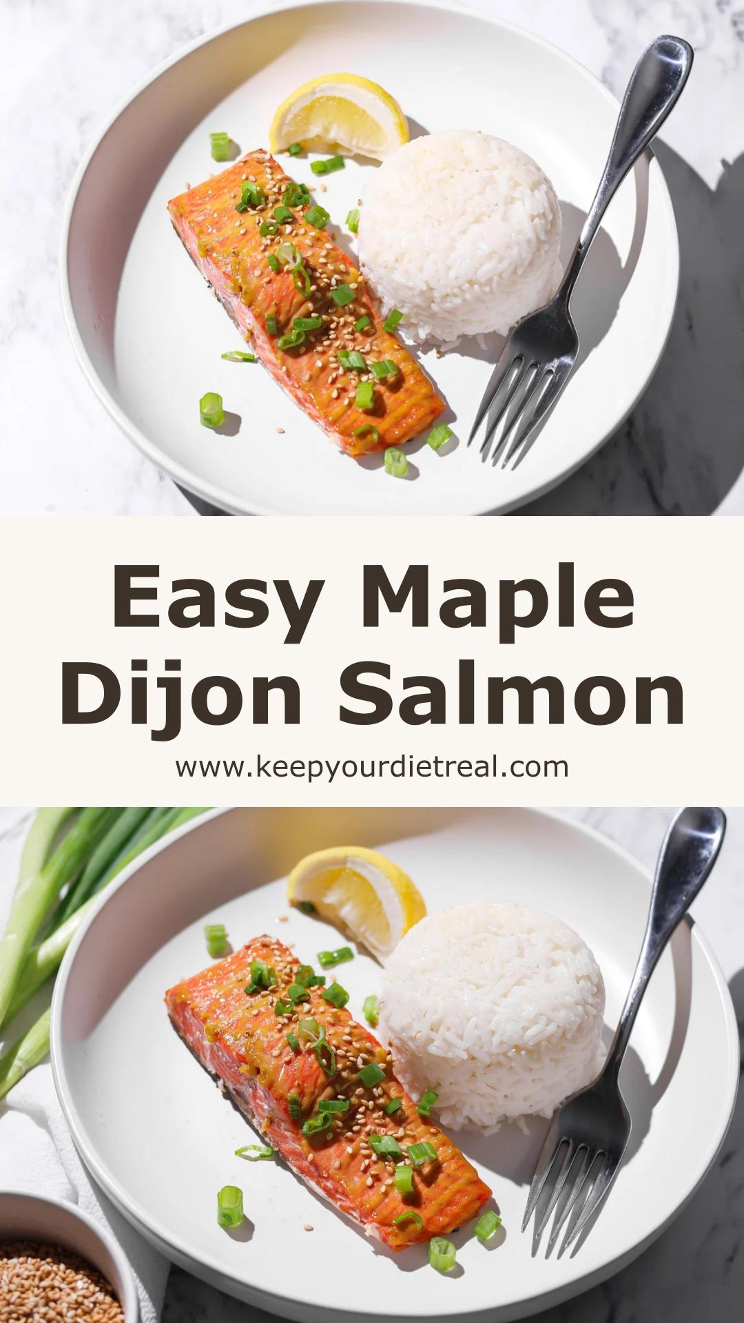 Oven Baked Maple Dijon Salmon with Smoky Garlic Coating — pin 1