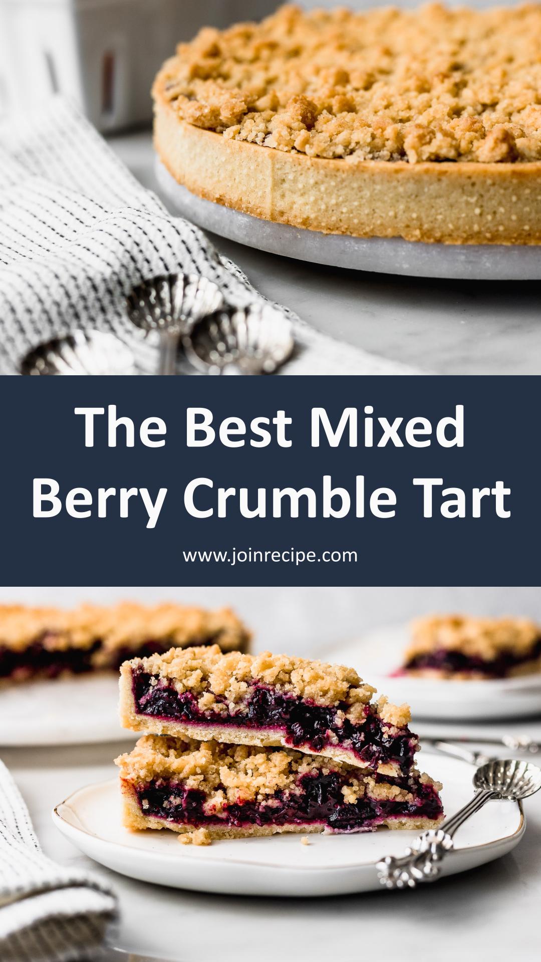 Mixed Berry Crumble Tart — pin 2