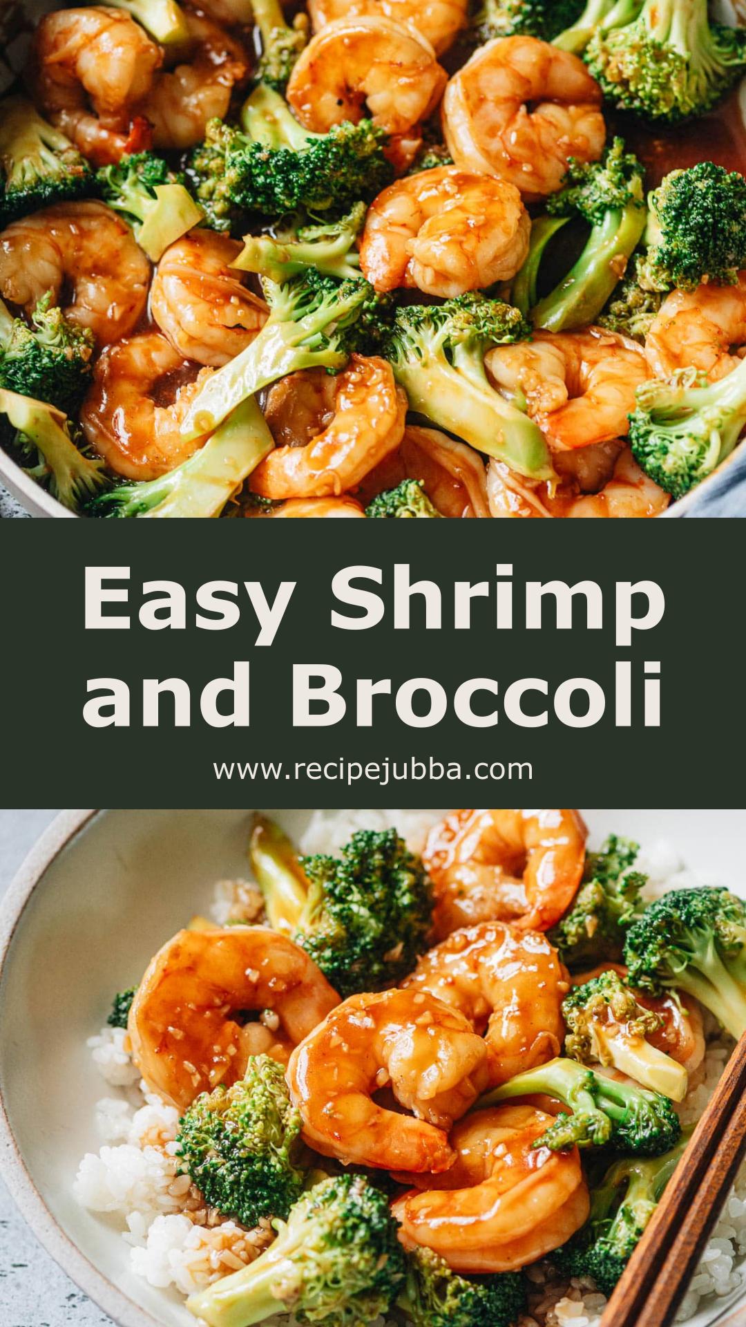 Shrimp and Broccoli with Juicy Shrimp and Glossy Savory Sauce — pin 1