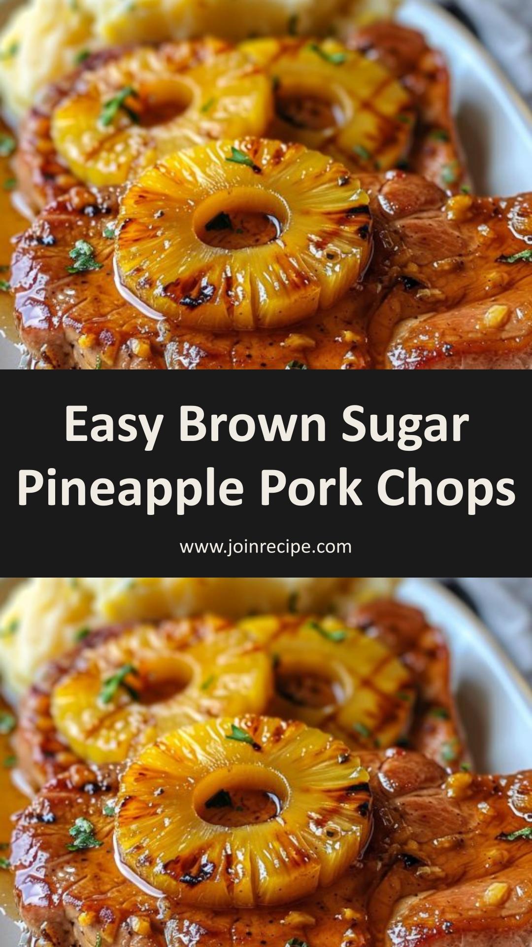 Brown Sugar Pineapple Pork Chops — pin 2