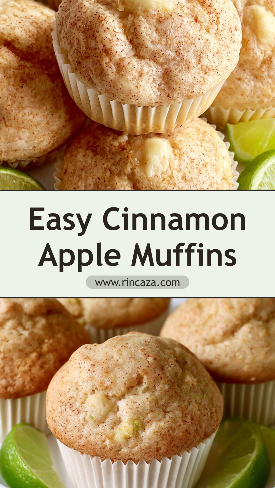 Cinnamon Granny Smith Apple Muffins with Tender Shredded Apple Crumb — pin 2