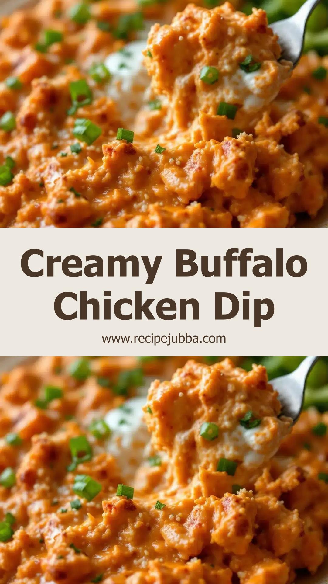 Creamy Buffalo Chicken Ranch Dip: The Hearty Game Day Delight — pin 1