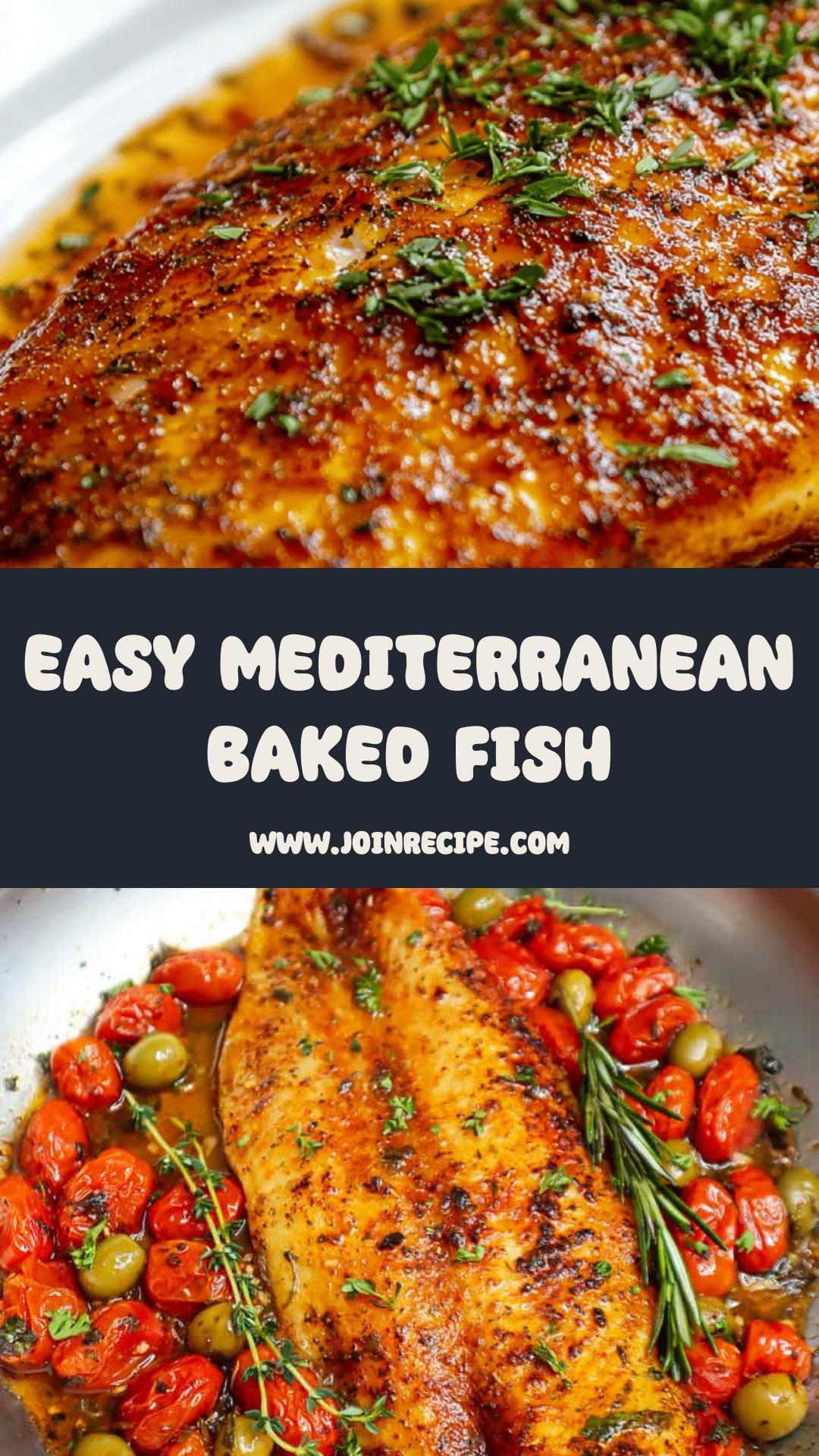 Mediterranean Baked Fish with Seared Basa, Tomatoes, and Olives — pin 1