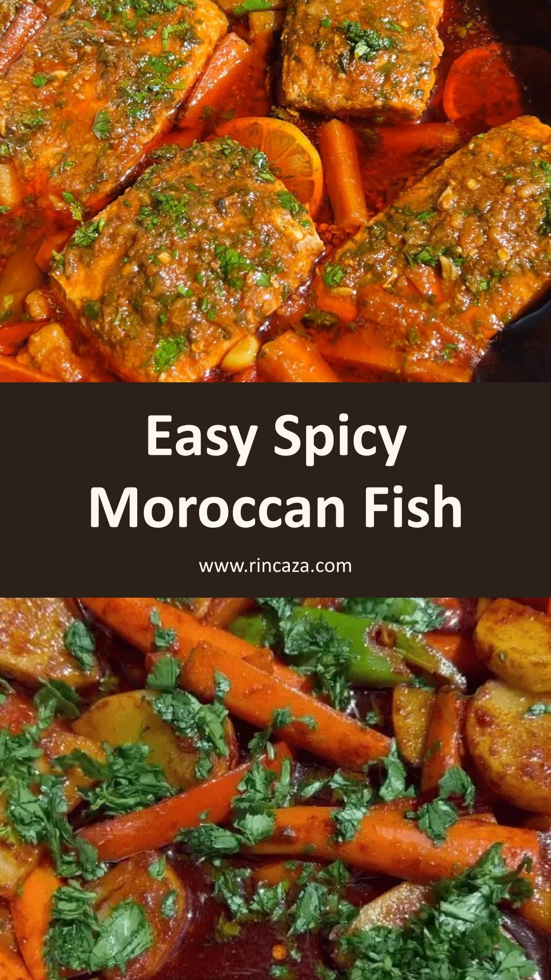 Classic Spicy Moroccan Fish with Rich Paprika Sauce — pin 1