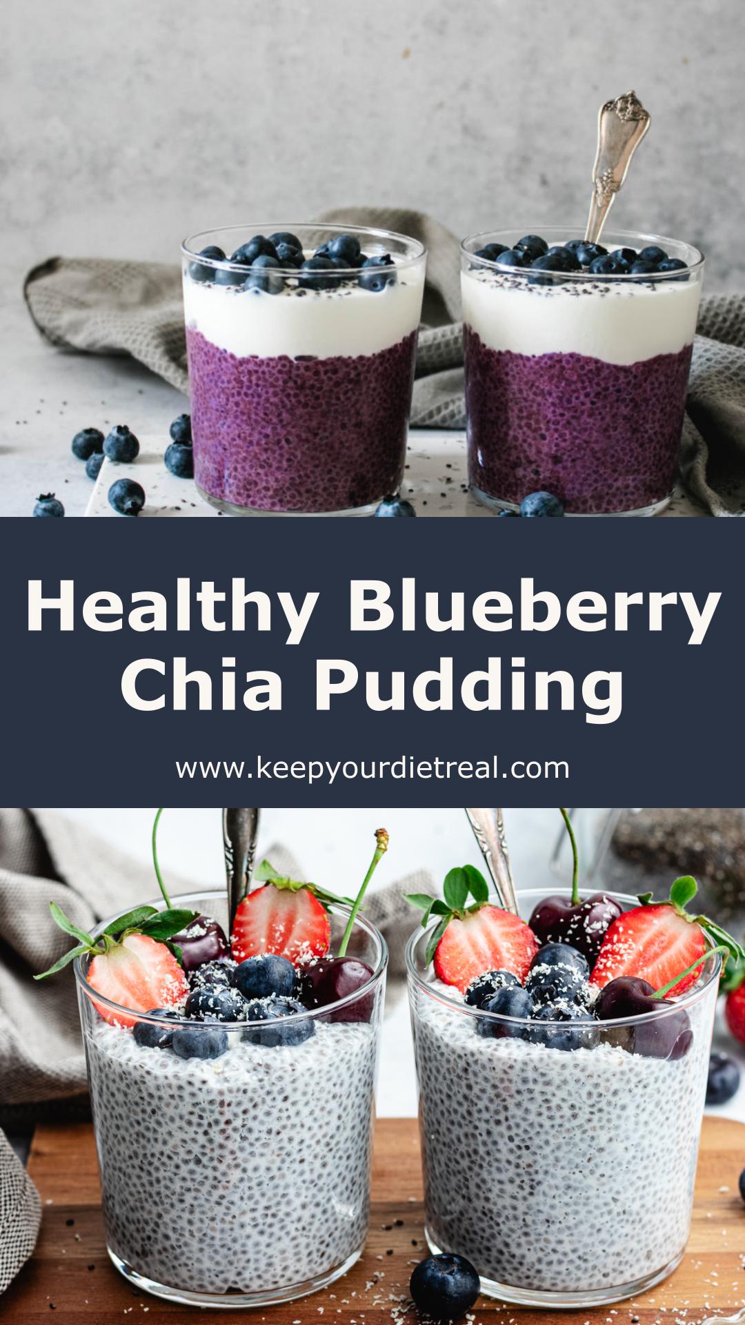 Blueberry Chia Pudding with Creamy Yoghurt and Fresh Berries — pin 2