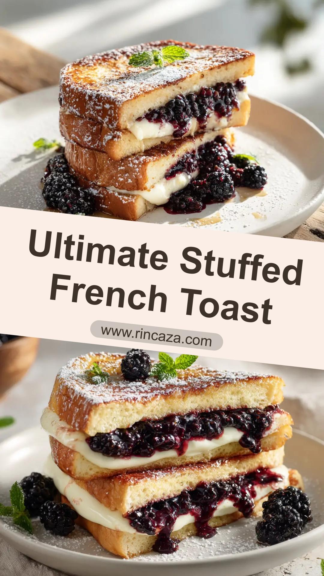 Stuffed French Toast with Cream Cheese Filling — pin 1