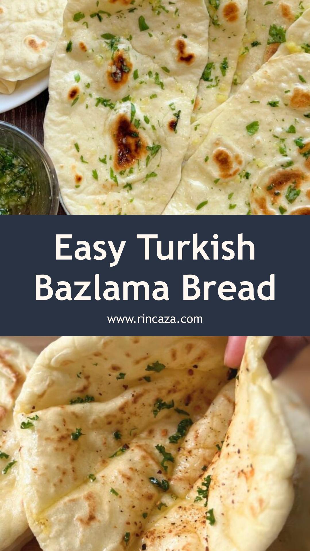 Easy Turkish Bread (Bazlama) with a Puffy Hollow Center — pin 1