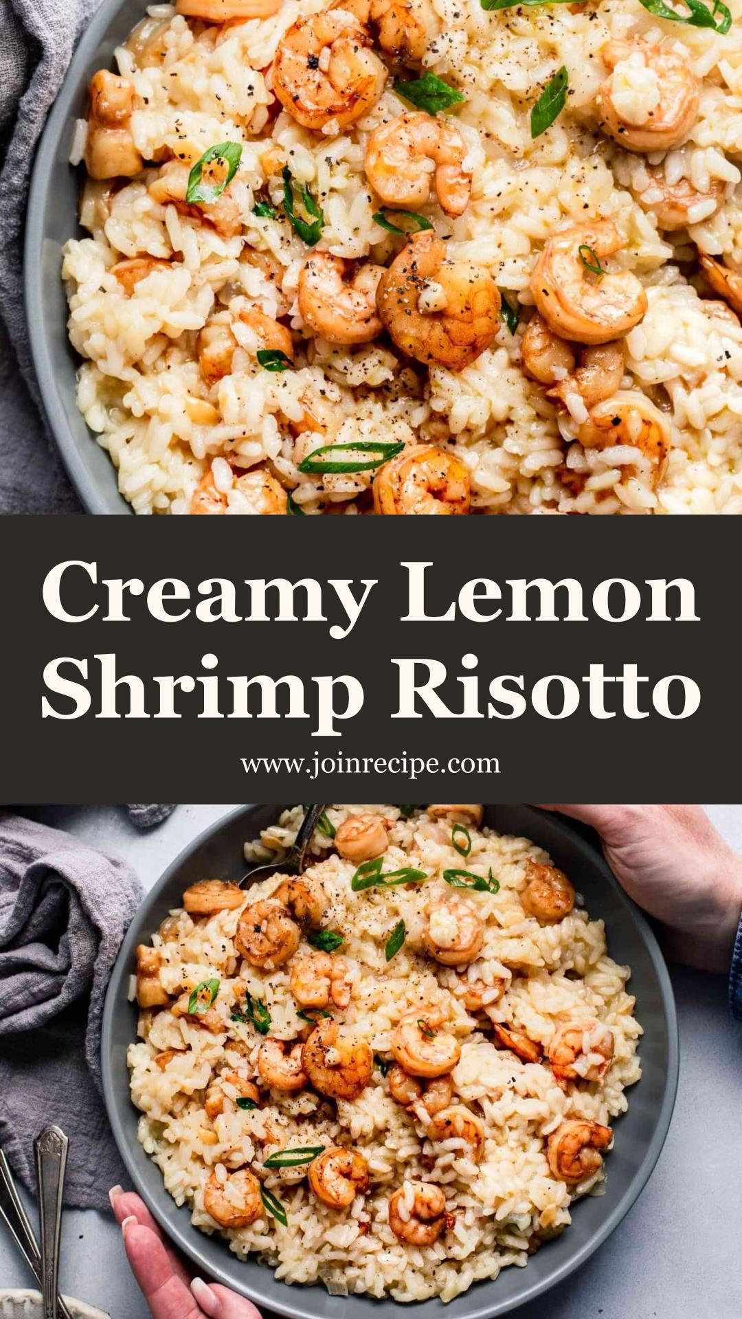 Shrimp Risotto with Lemon and Worcestershire Shrimp — pin 4