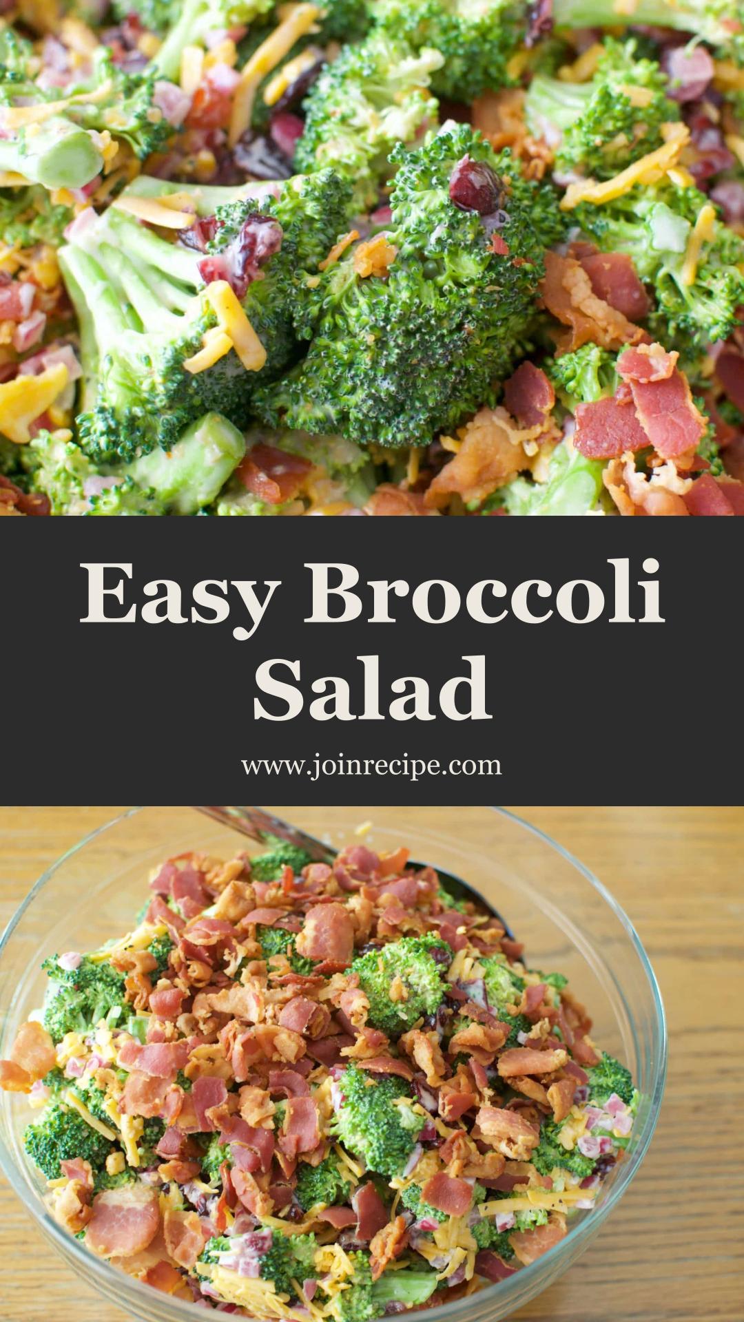 Easy Broccoli Salad — pin 1