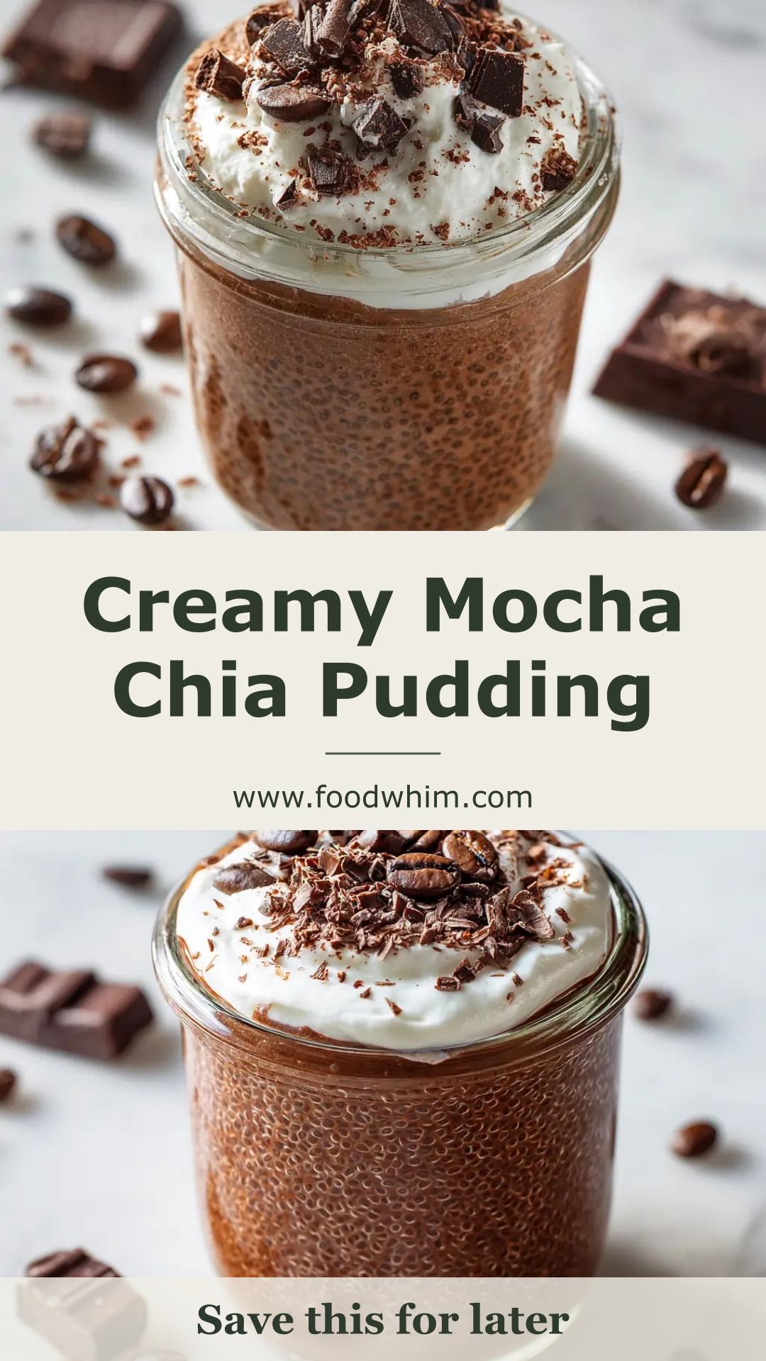 Mocha Chia Pudding with Coffee and Cocoa — pin 1