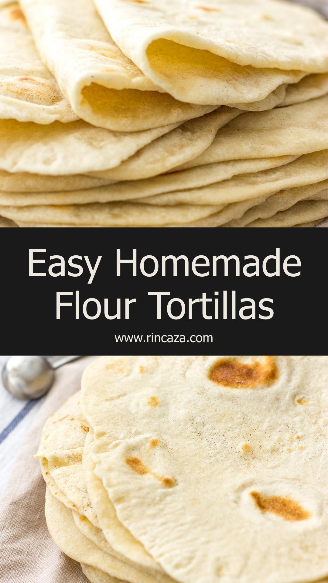 Easy Flour Tortillas From Scratch With Soft, Pliable Texture — pin 1
