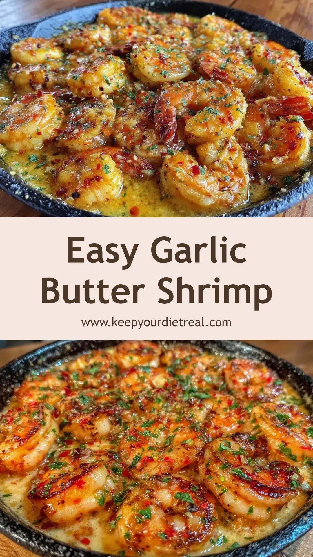 Garlic Butter Shrimp: Easy 15-Minute Date Night Dinner — pin 1