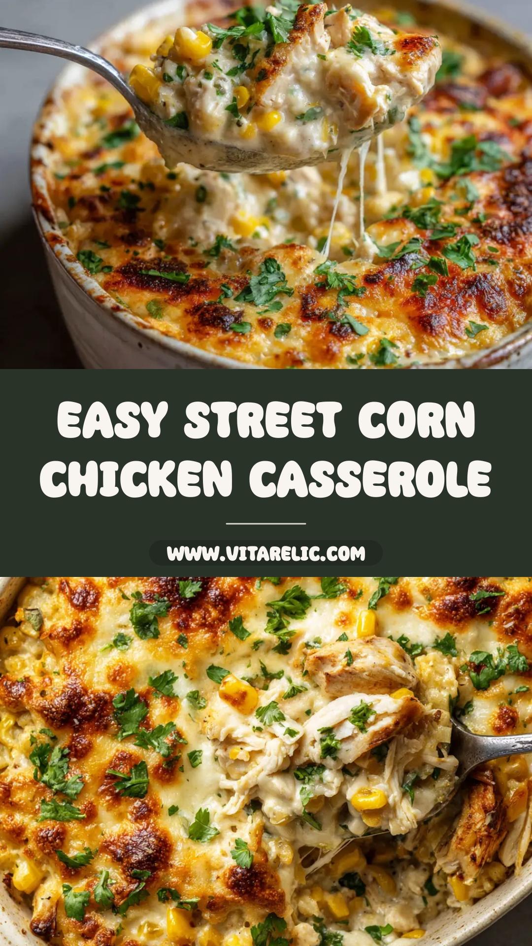 Street Corn Chicken Casserole with Cotija and Lime — pin 2