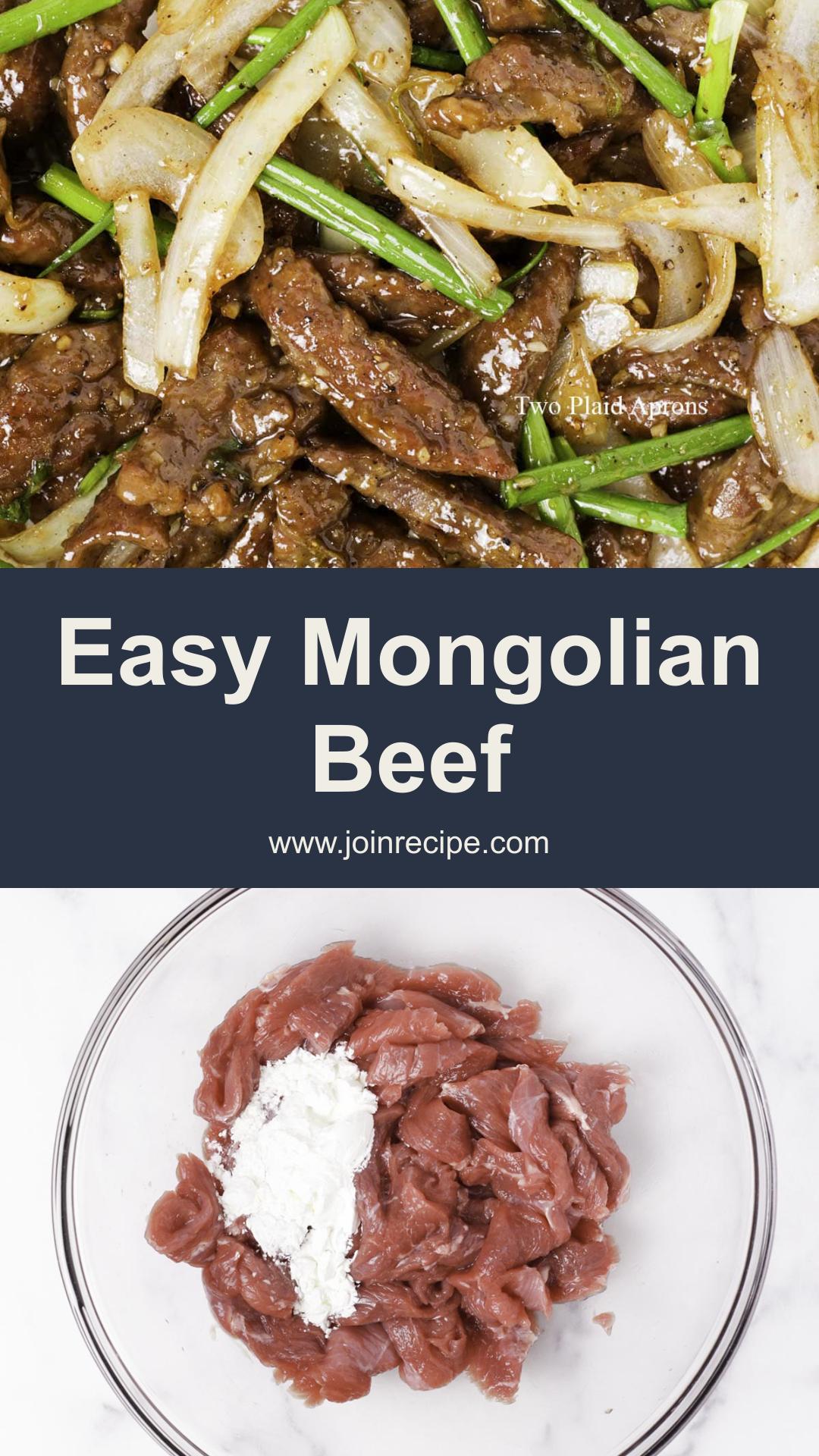Mongolian Beef with Caramelized Soy Sauce and Tender Flank Steak — pin 2