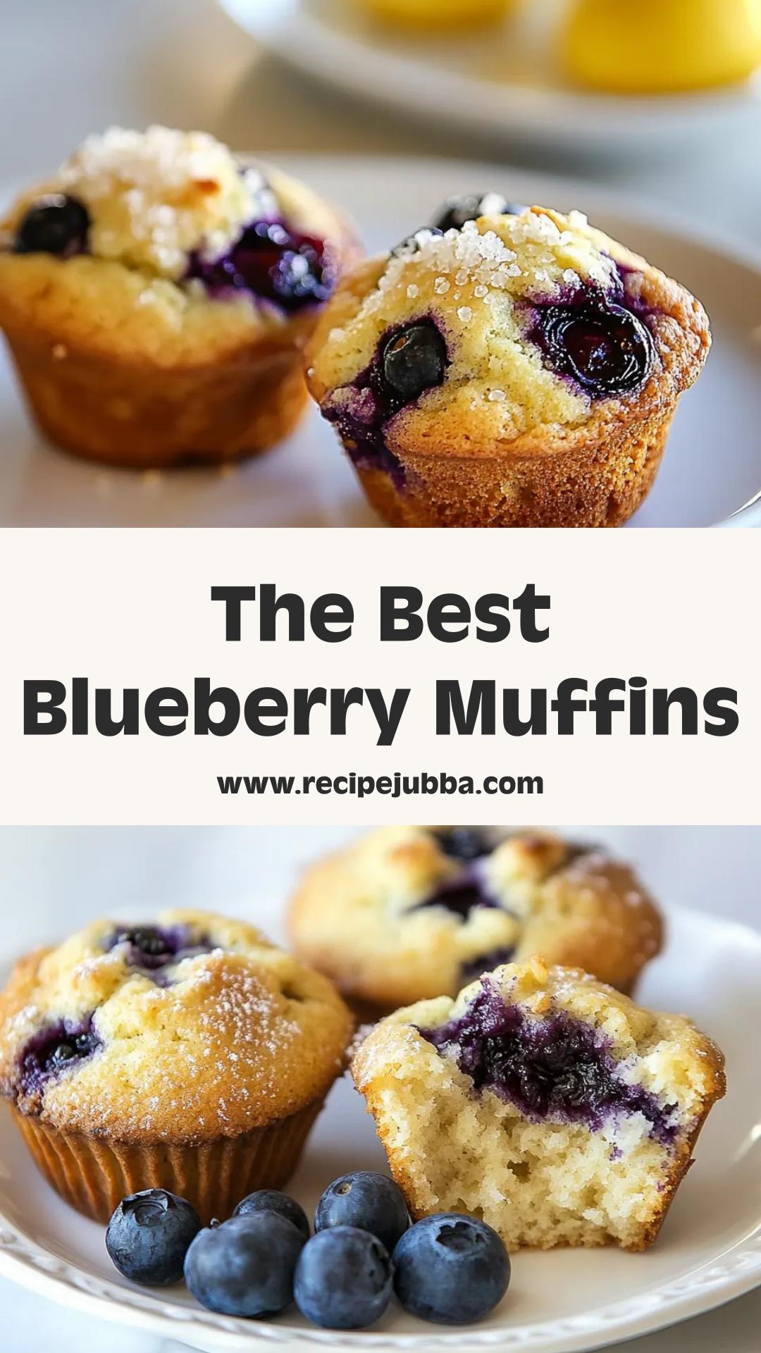 Blueberry Muffins: Classic Comfort with Crunchy Topping — pin 2