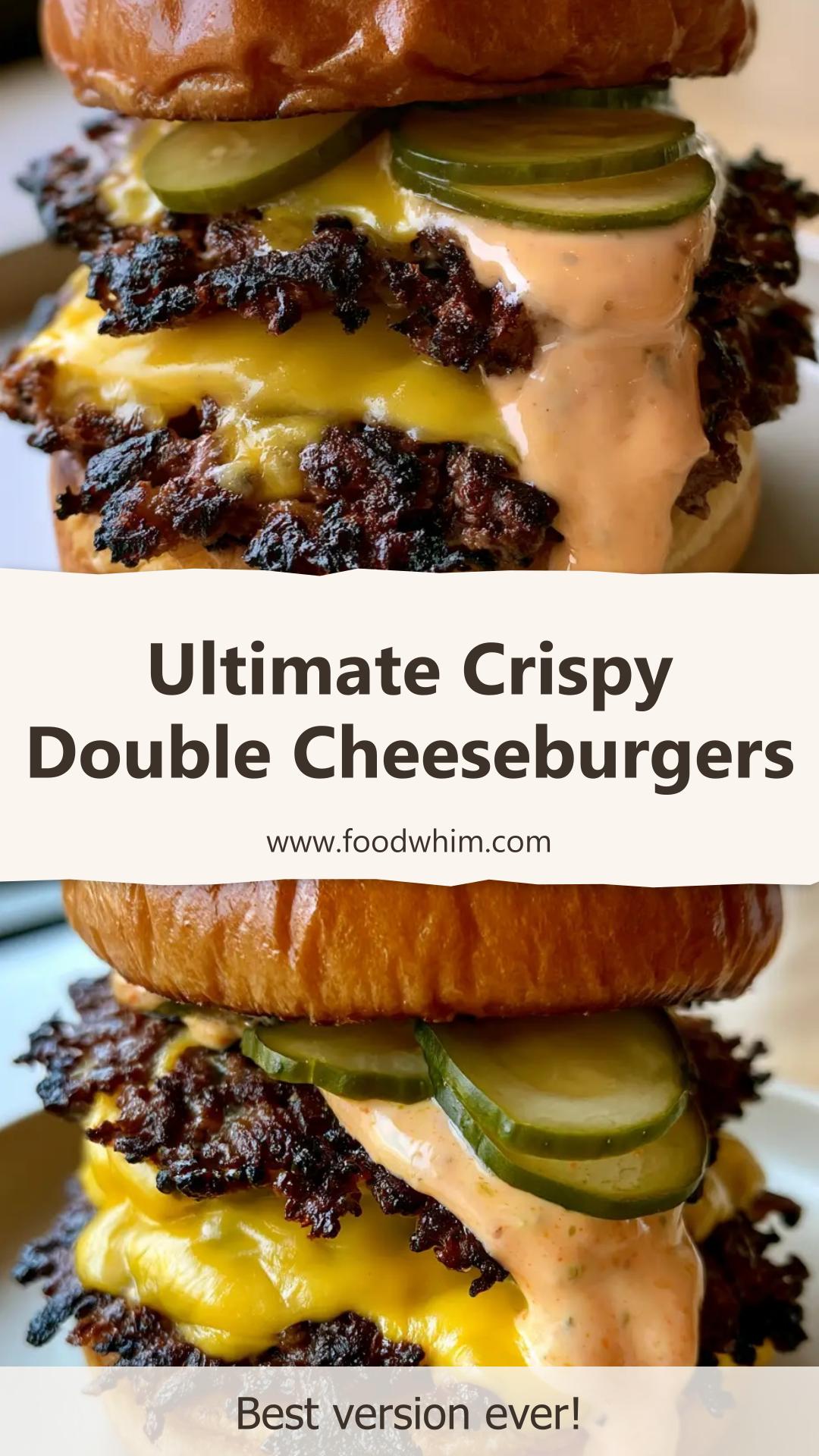 Smash Burger Recipe: Ultra-Crispy Double Cheeseburgers — pin 1
