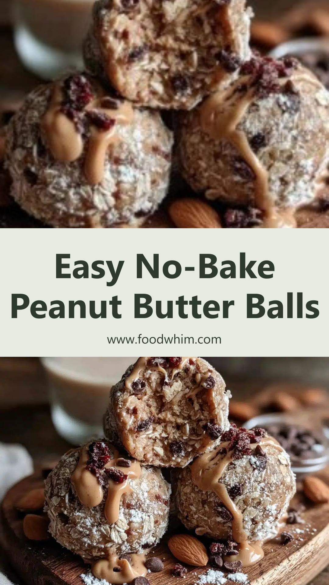Easy No-Bake Peanut Butter Protein Balls: Quick 5-Minute Snack — pin 2