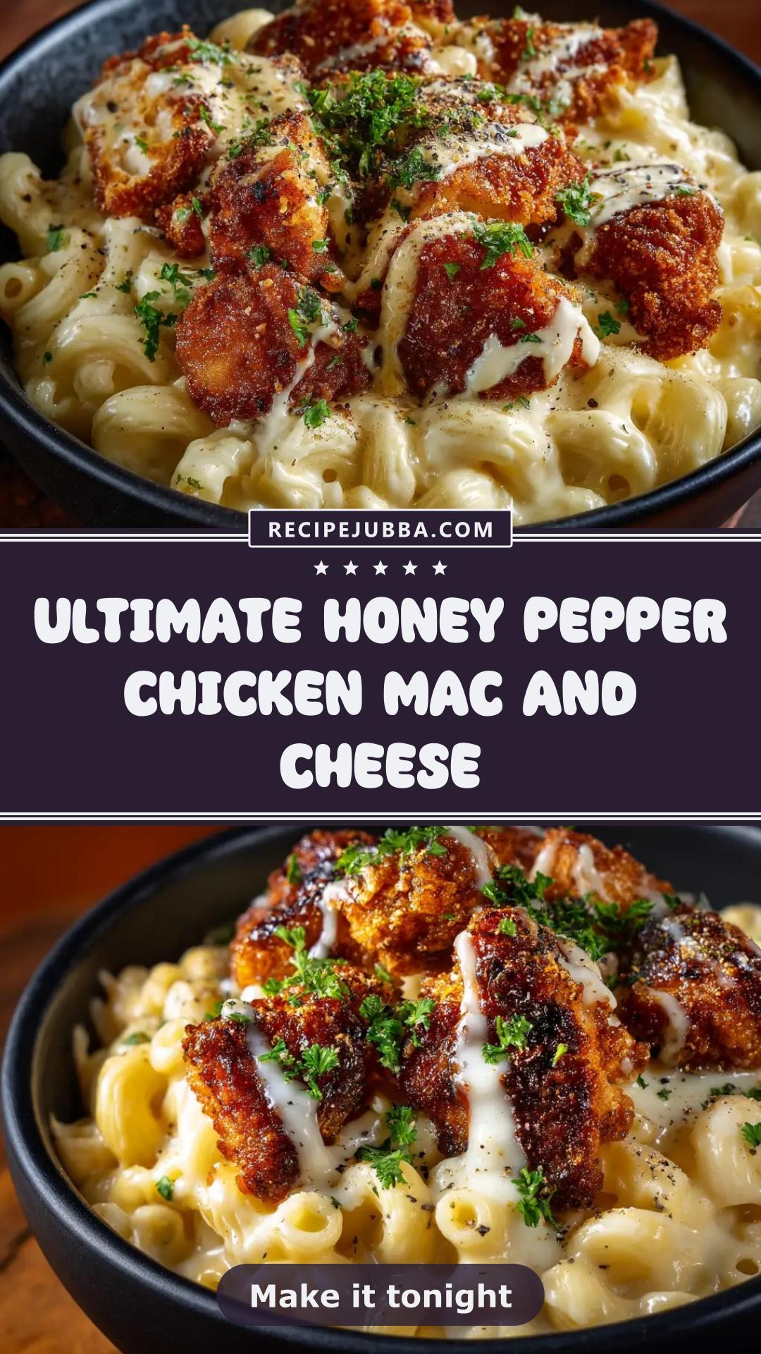 Honey Pepper Chicken Mac and Cheese with Cheddar and Gruyère — pin 2