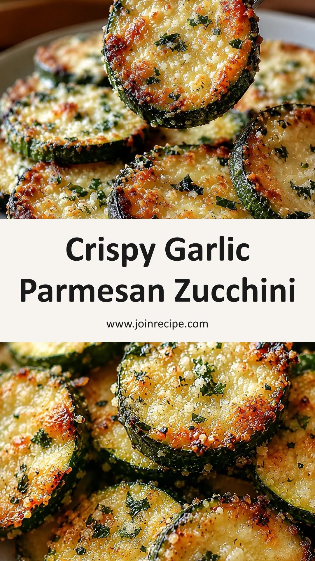 Crispy Garlic Parmesan Roasted Zucchini: A Flavor-Packed Side Dish — pin 1
