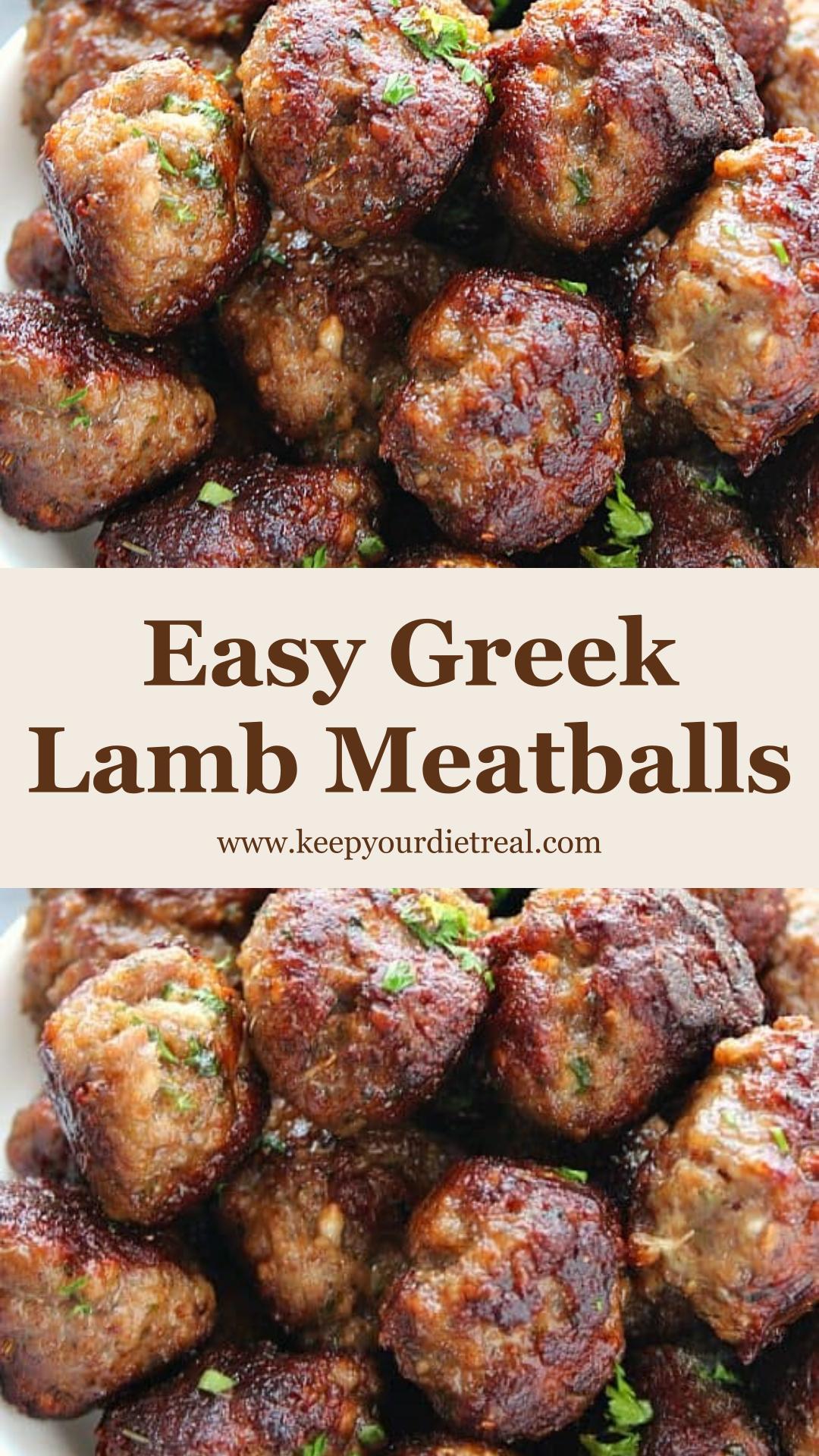 Greek Meatballs with Lamb, Parsley, Mint, and Oregano — pin 3