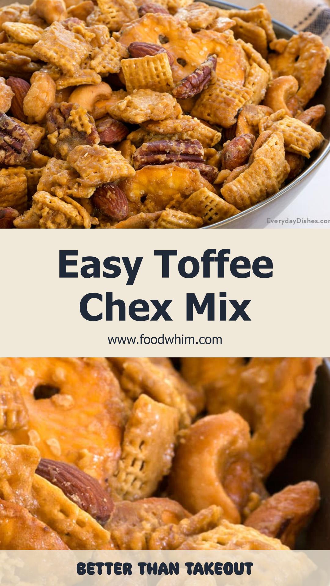 Toffee Chex Mix: Sweet and Salty Make-Ahead Snack Mix — pin 3